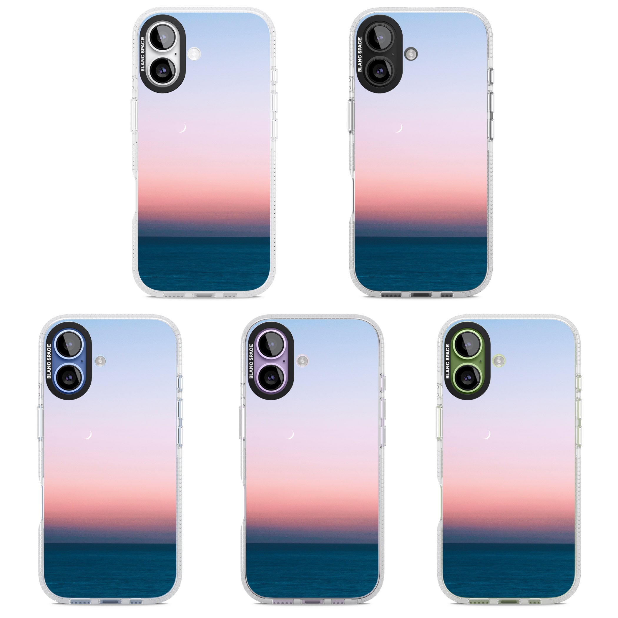 Pastel Ocean Sunset iPhone 17 Impact Air Clear Phone Case APT Impact Protection
