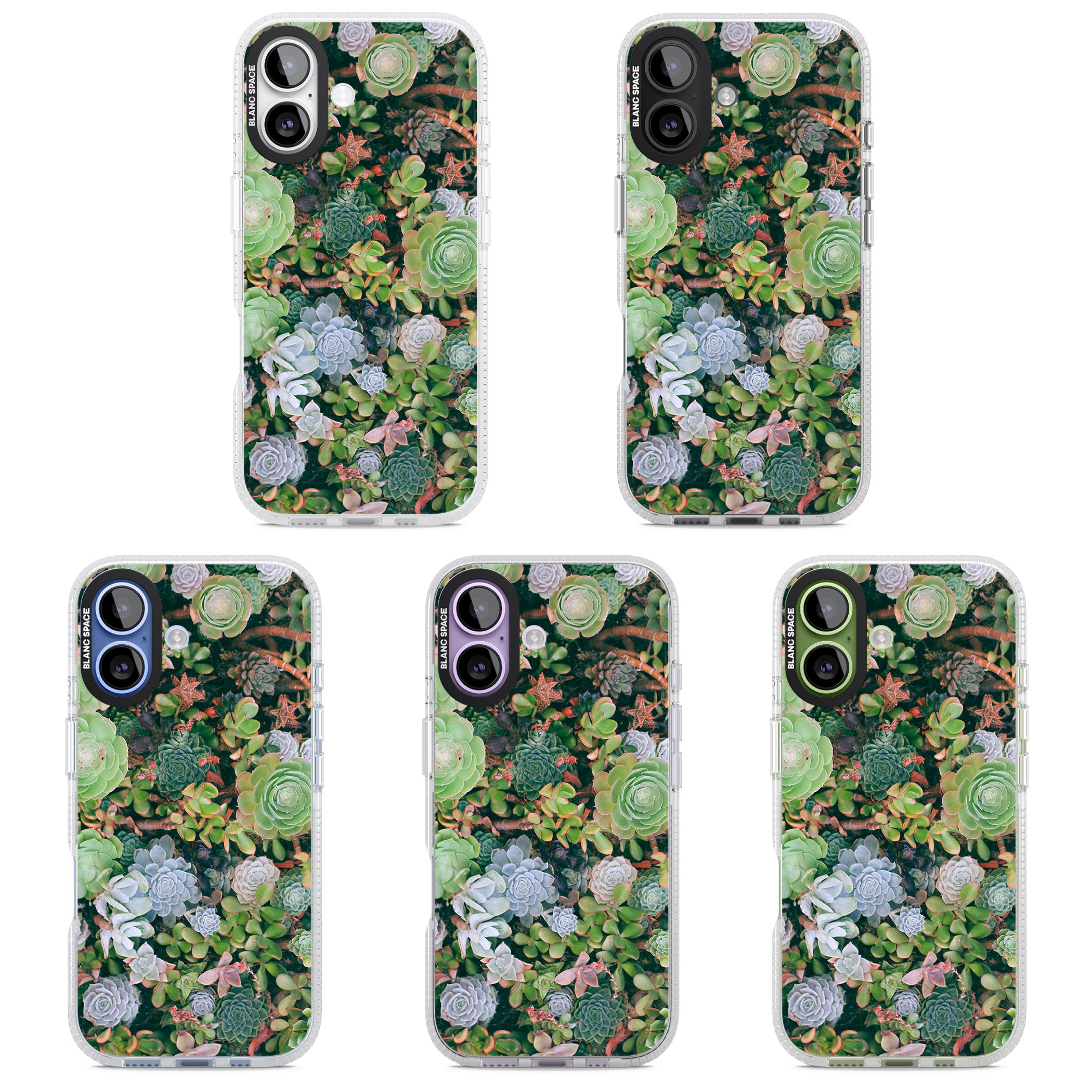 Succulent Garden iPhone 17 Impact Air Clear Phone Case APT Impact Protection