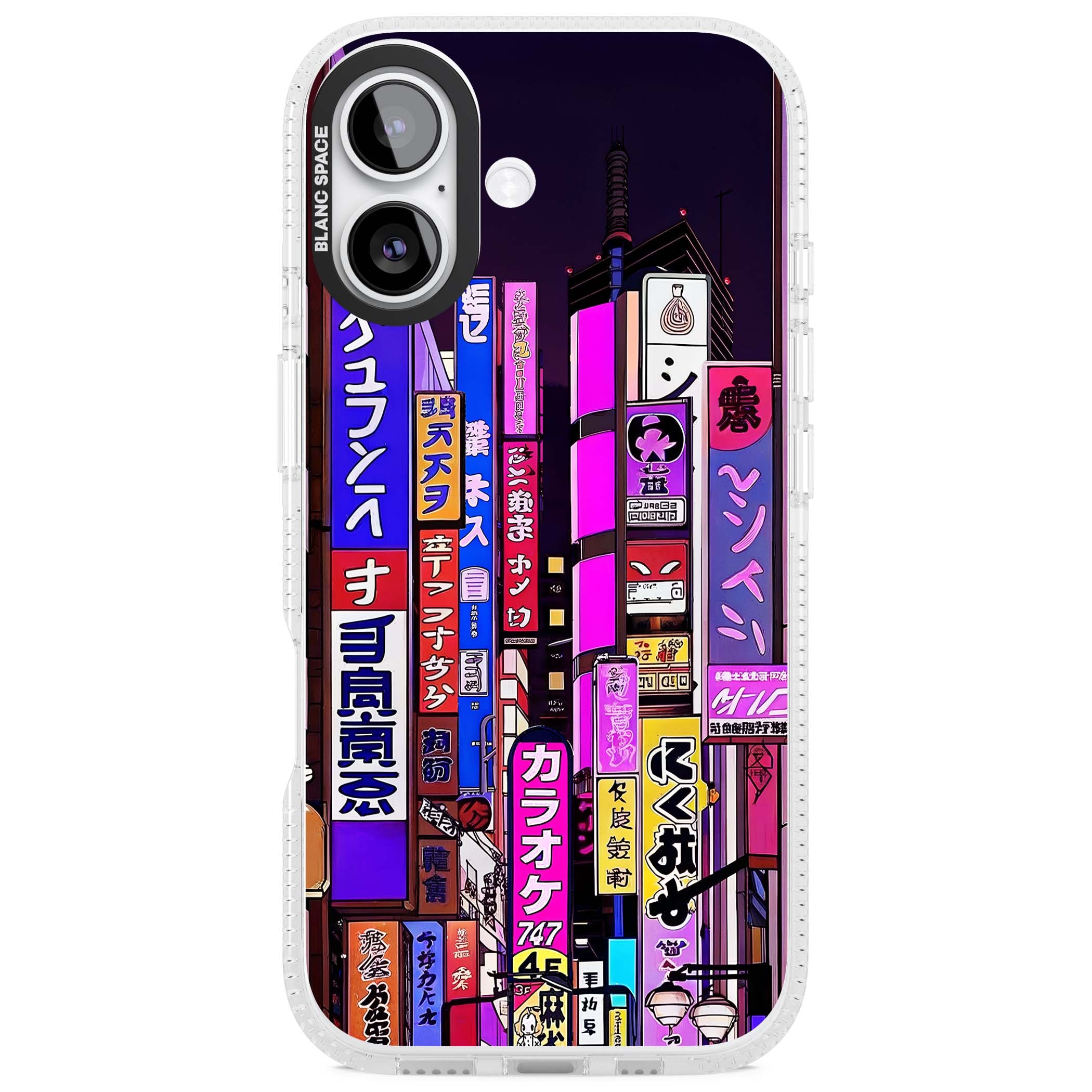 NEON NIGHT anime iPhone case | Clear Case Impact Air case for iPhone 17