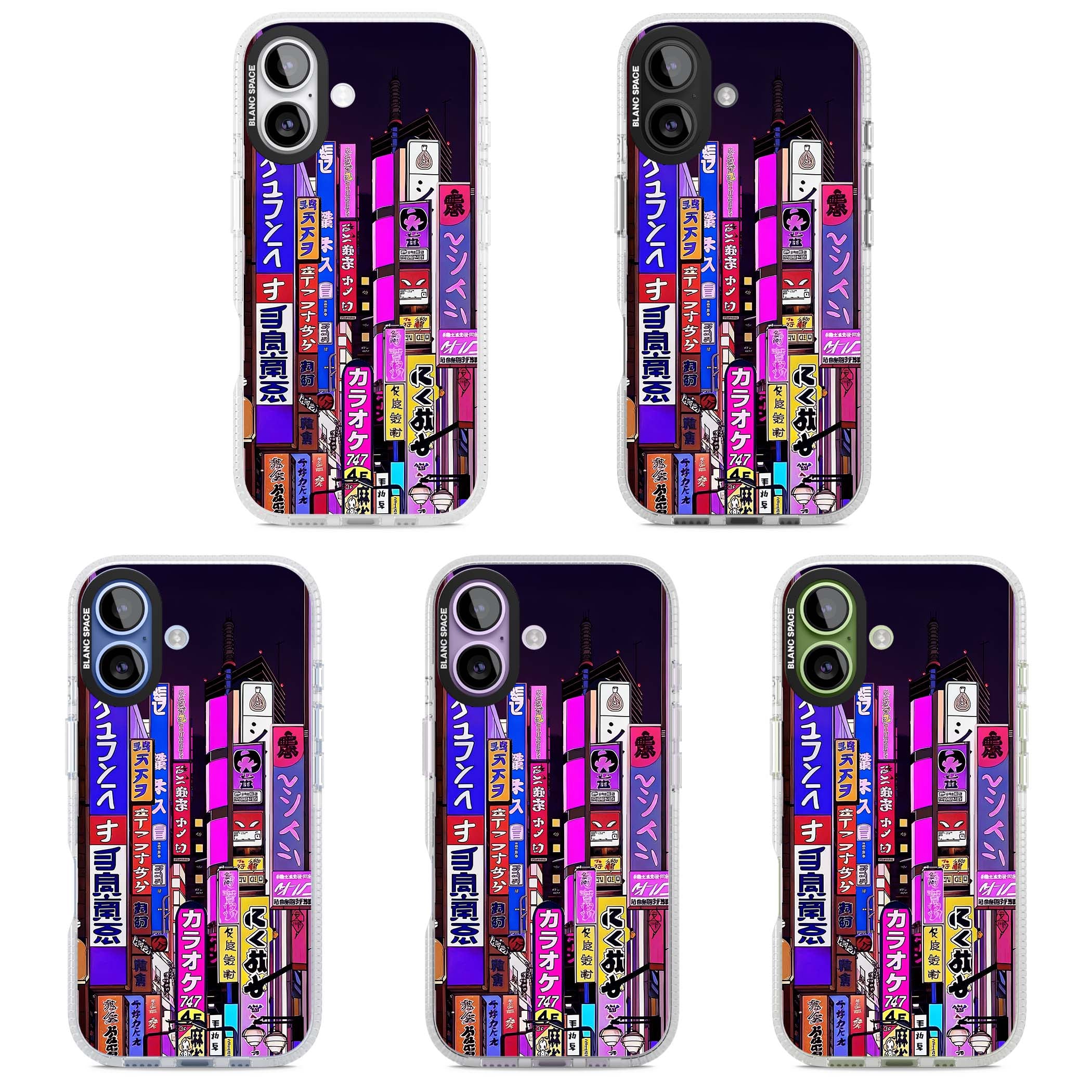 NEON NIGHT anime iPhone case | Clear Case Impact Air case for iPhone 17