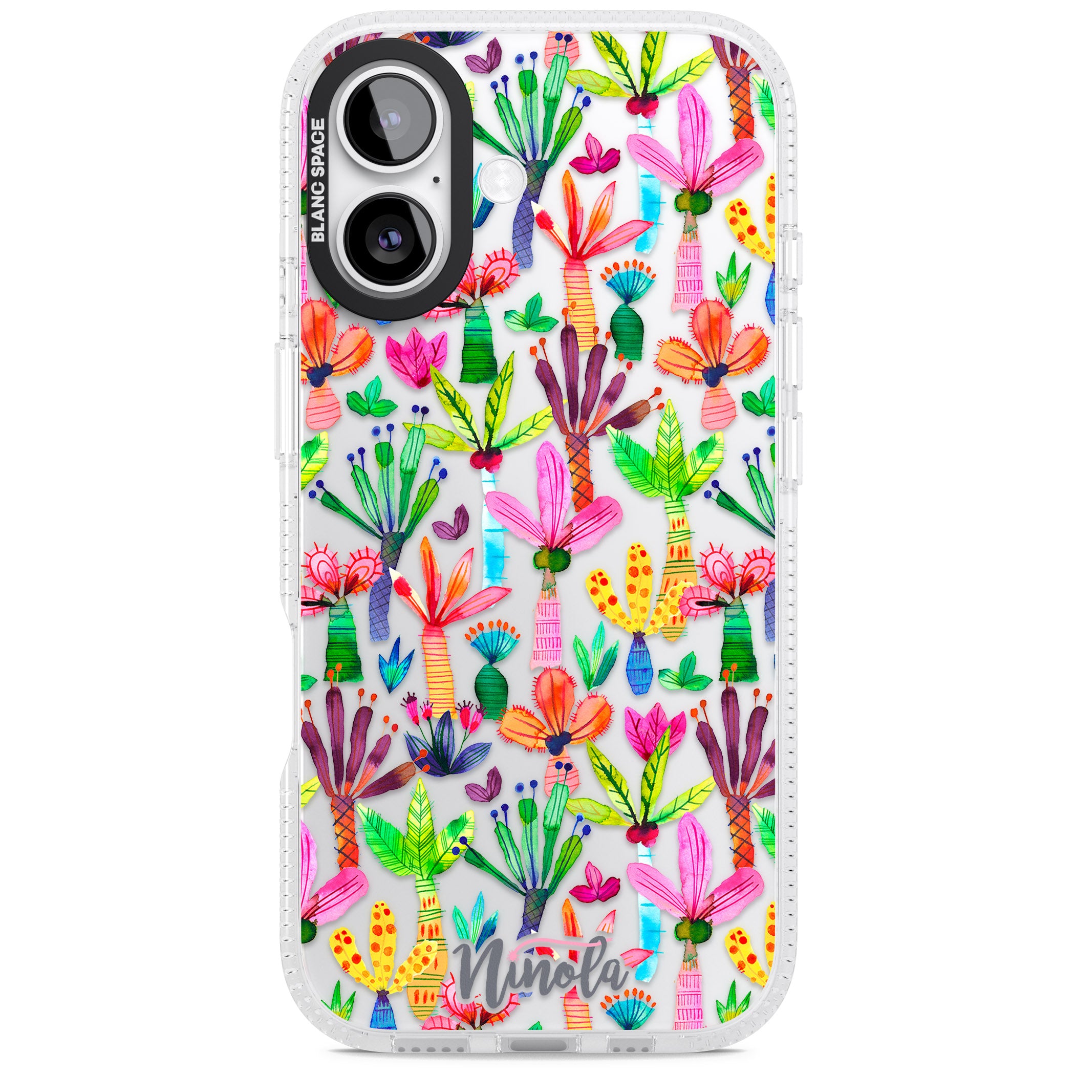 Tropical Botanical iPhone 17 Impact Air Clear Phone Case
