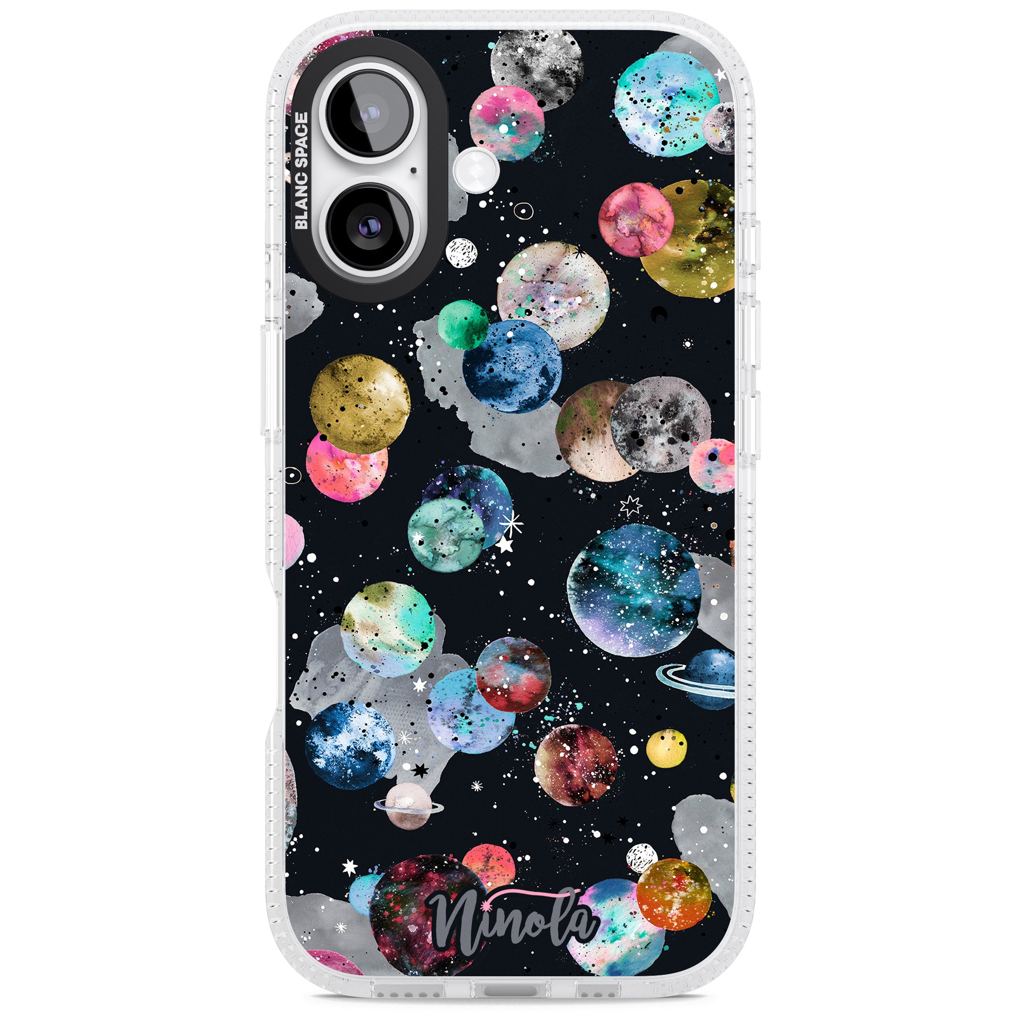 Cosmic Galaxy iPhone 17 Impact Air Clear Phone Case
