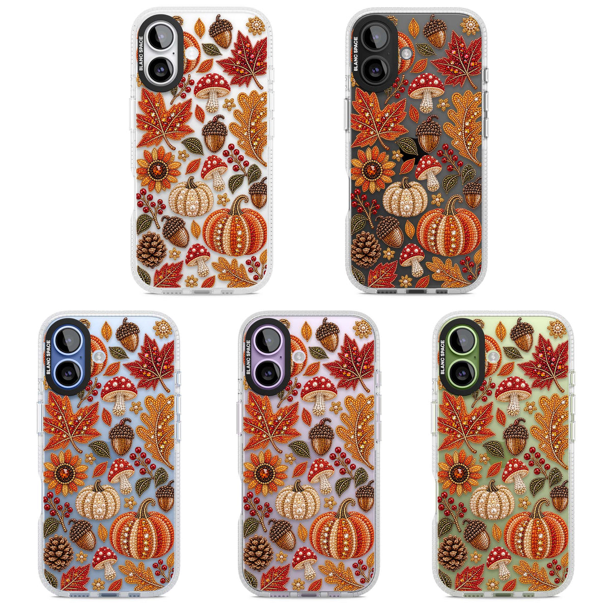 Beaded Autumn iPhone case | Clear Case Impact Air case for iPhone 17