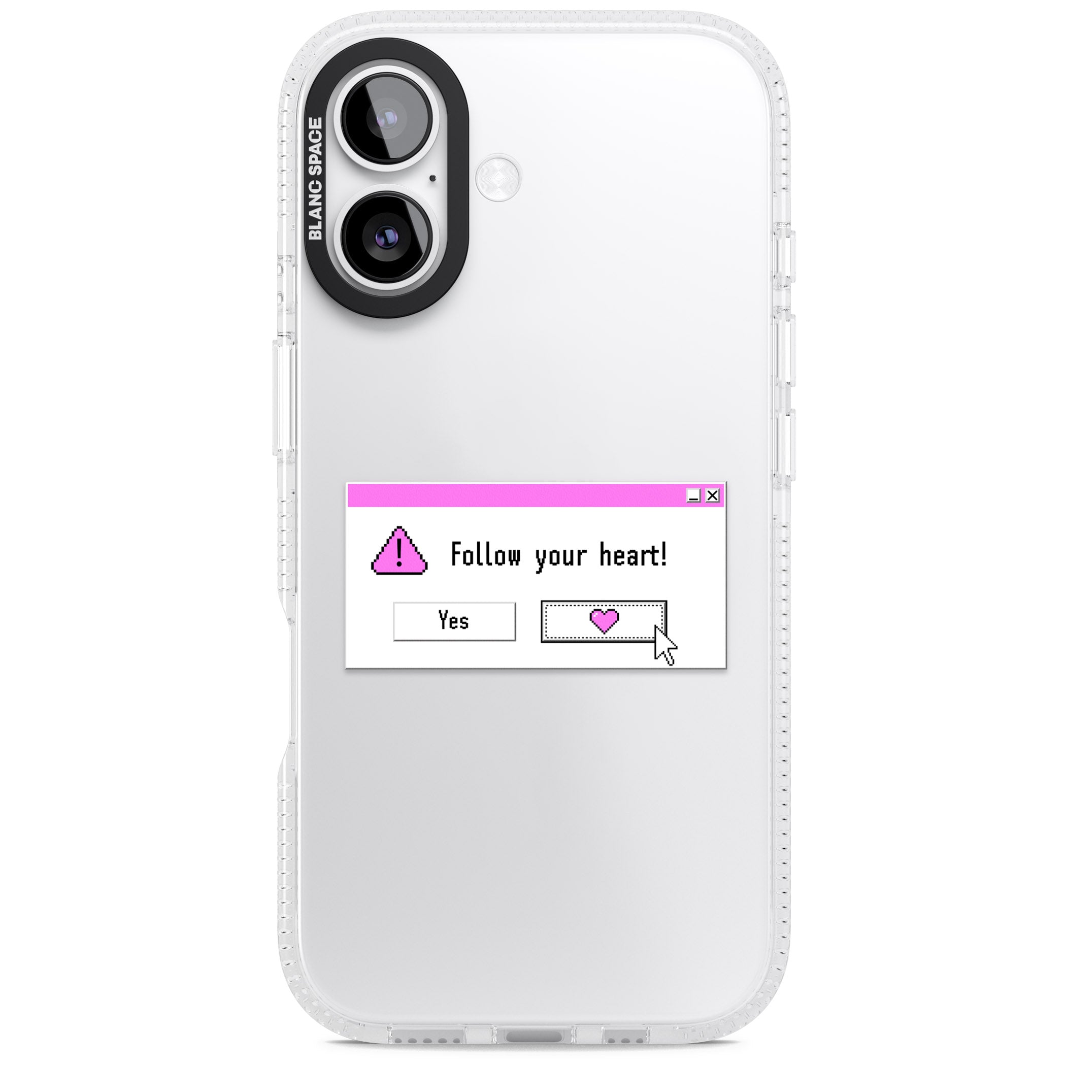 Follow Your Heart.Exe iPhone 17 Impact Air Clear Phone Case
