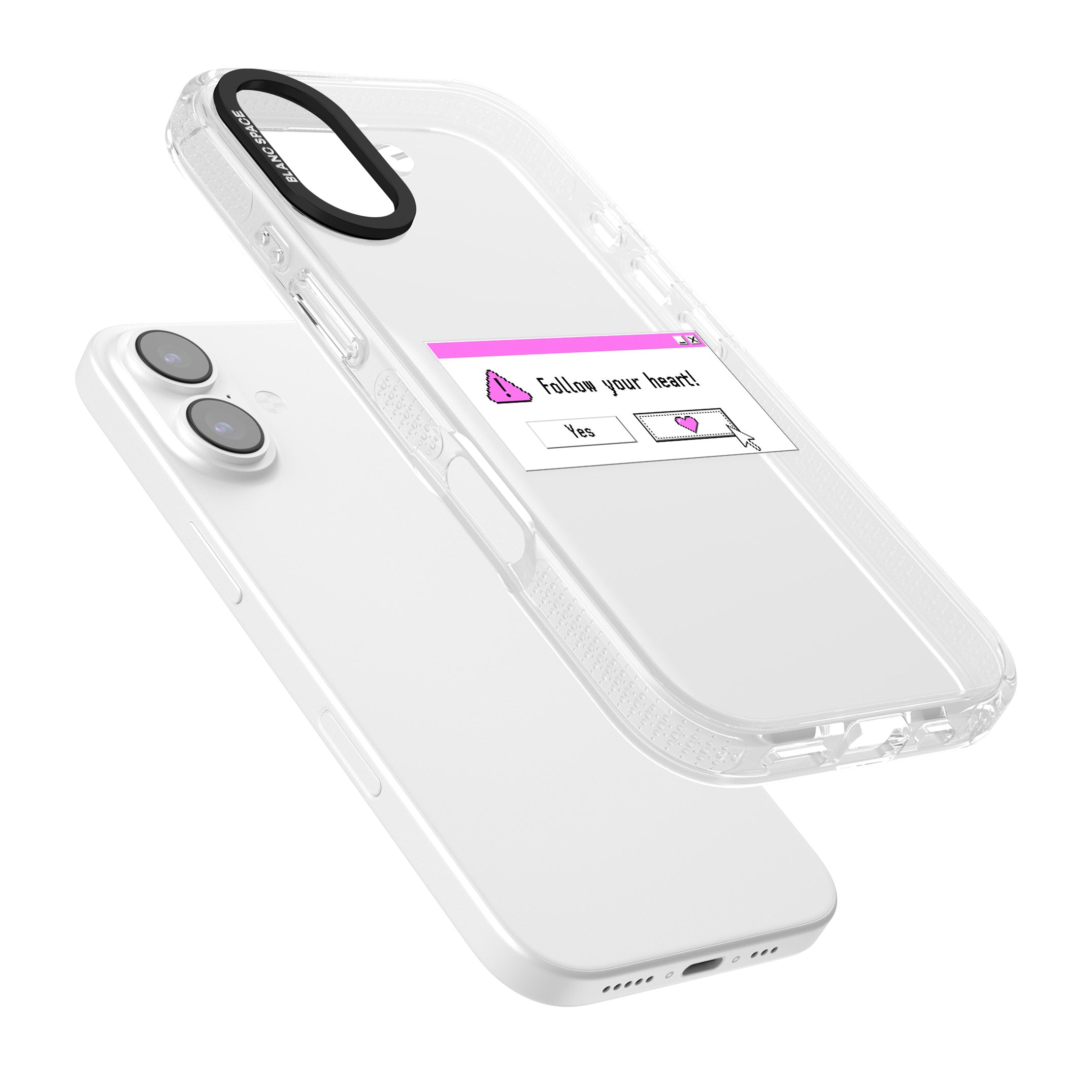 Follow Your Heart.Exe iPhone 17 Impact Air Clear Phone Case Colours