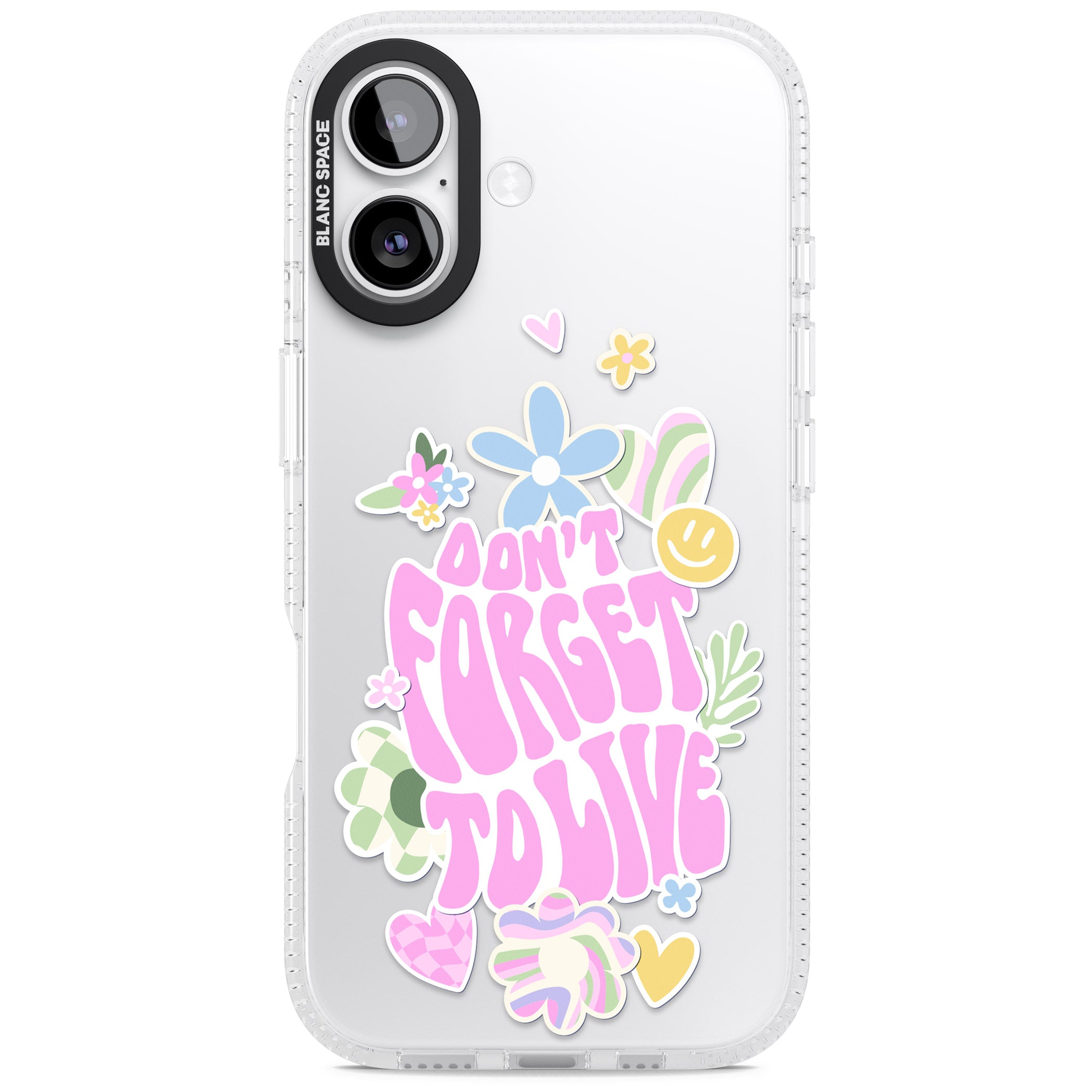Don'T Forget To Live iPhone 17 Impact Air Clear Phone Case