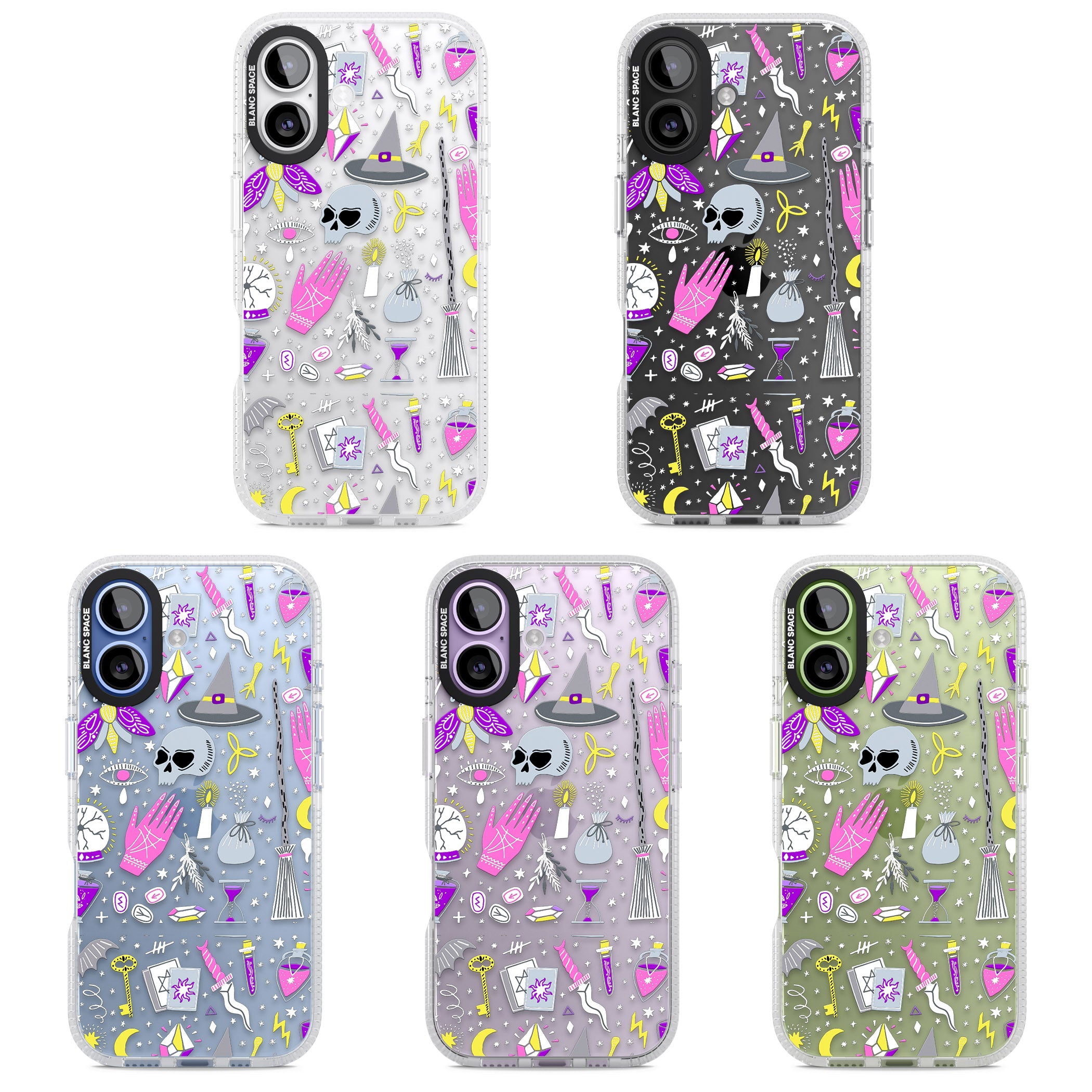 Black Magic Pattern iPhone 17 Impact Air Clear Phone Case APT Impact Protection