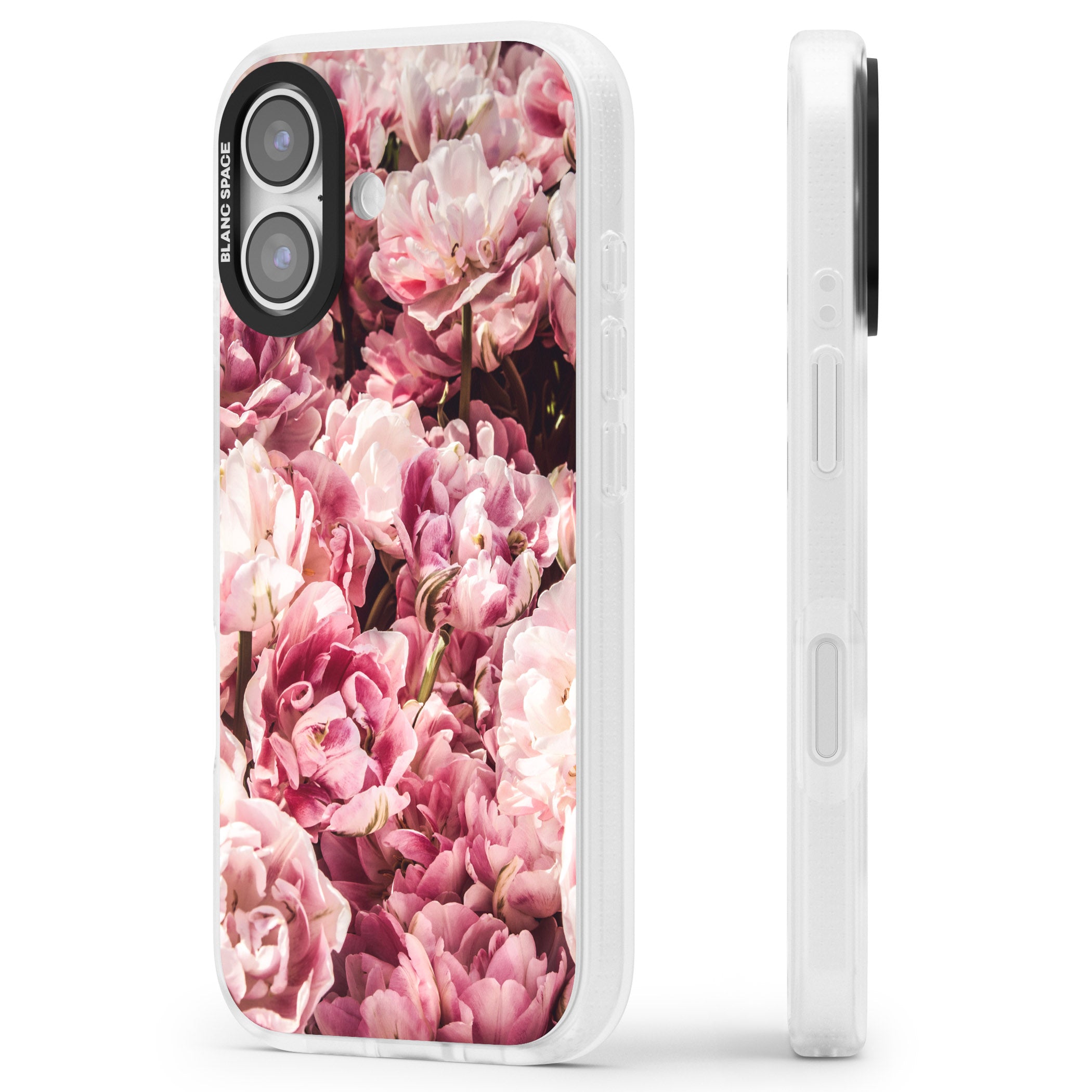 Petal Blush iPhone 17 Impact Air Clear Phone Case Side Profile
