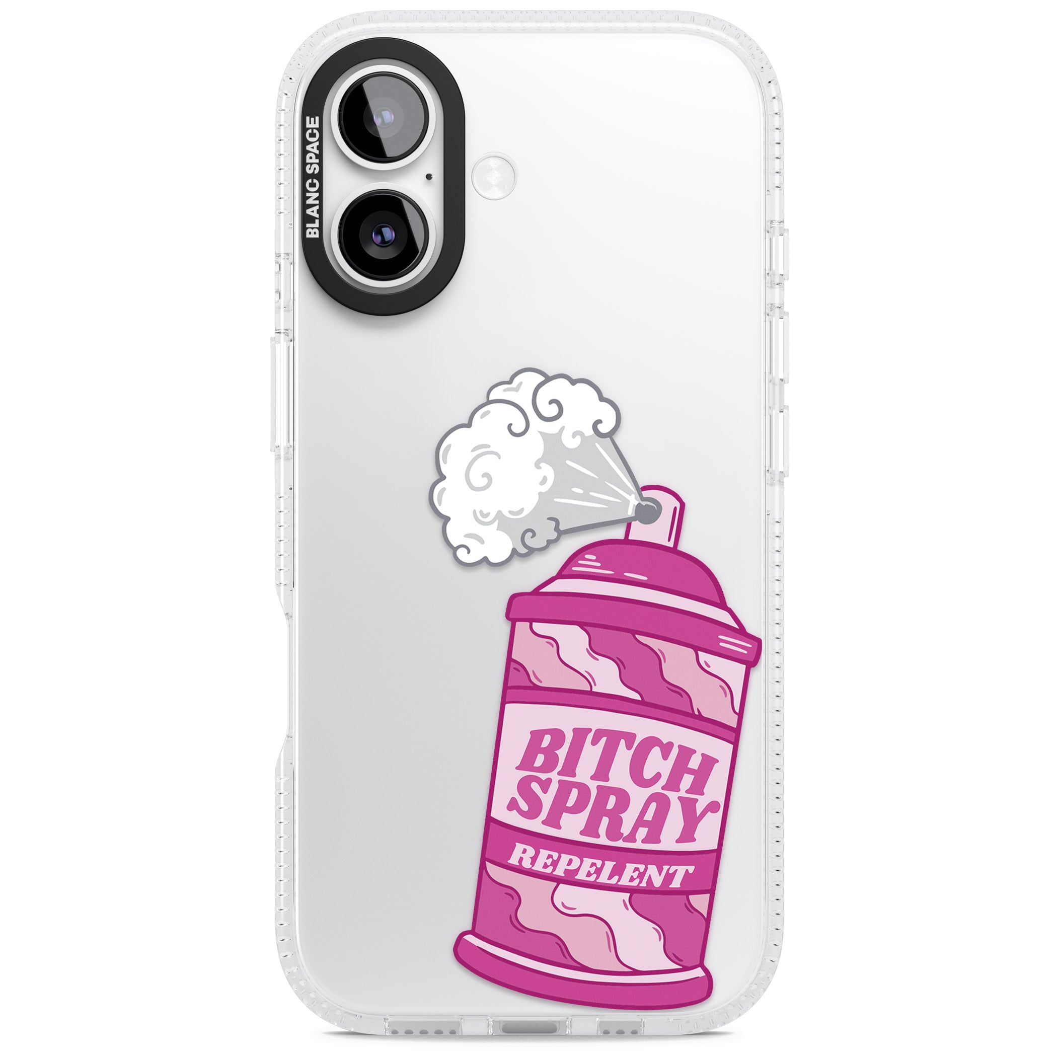 B*Tch Spray iPhone 17 Impact Air Clear Phone Case