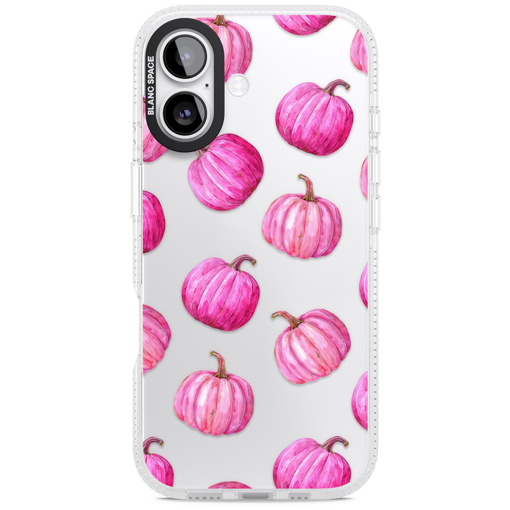 Pink Pumpkins iPhone 17 Impact Air Clear Phone Case