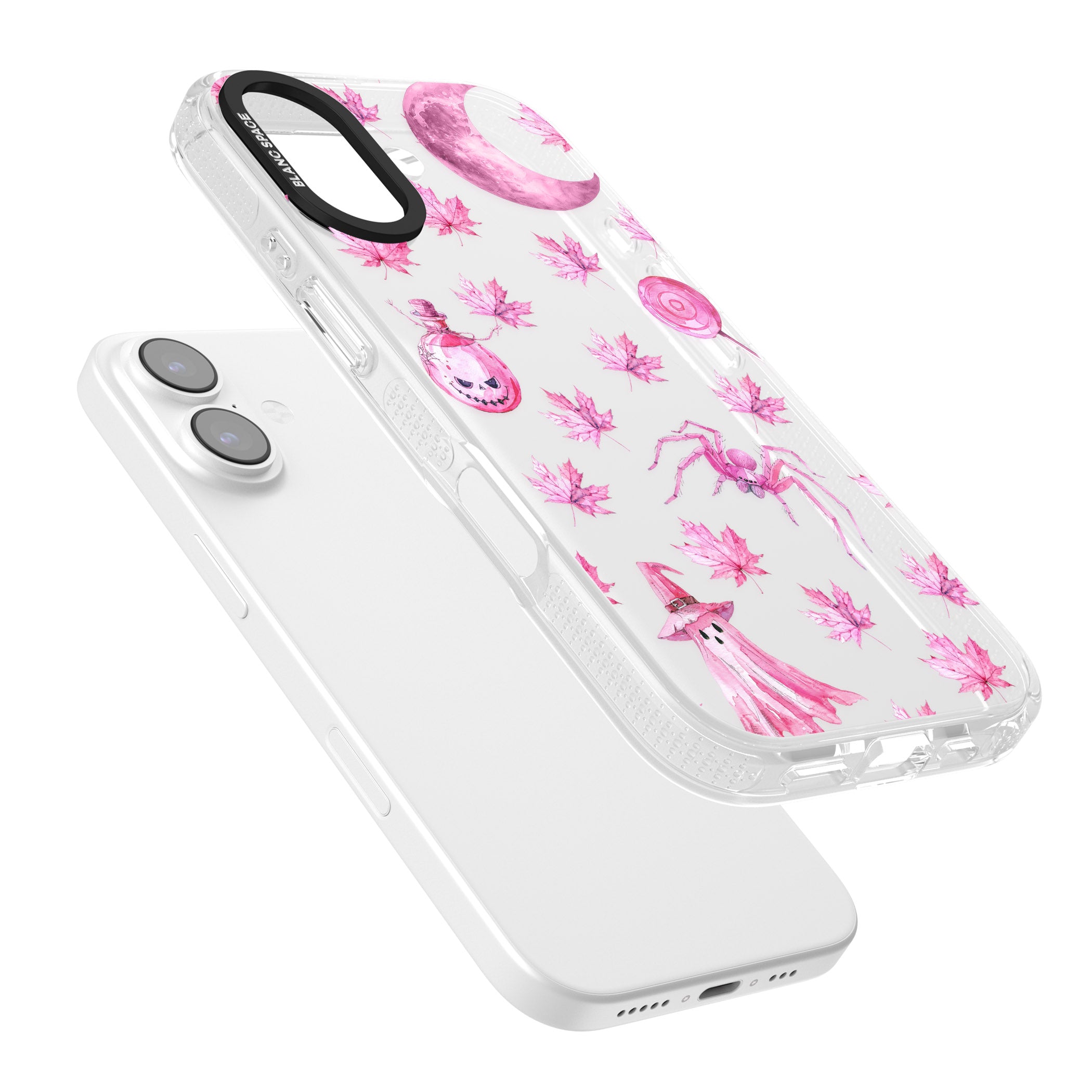 Pink Moon Maple iPhone 17 Impact Air Clear Phone Case Colours