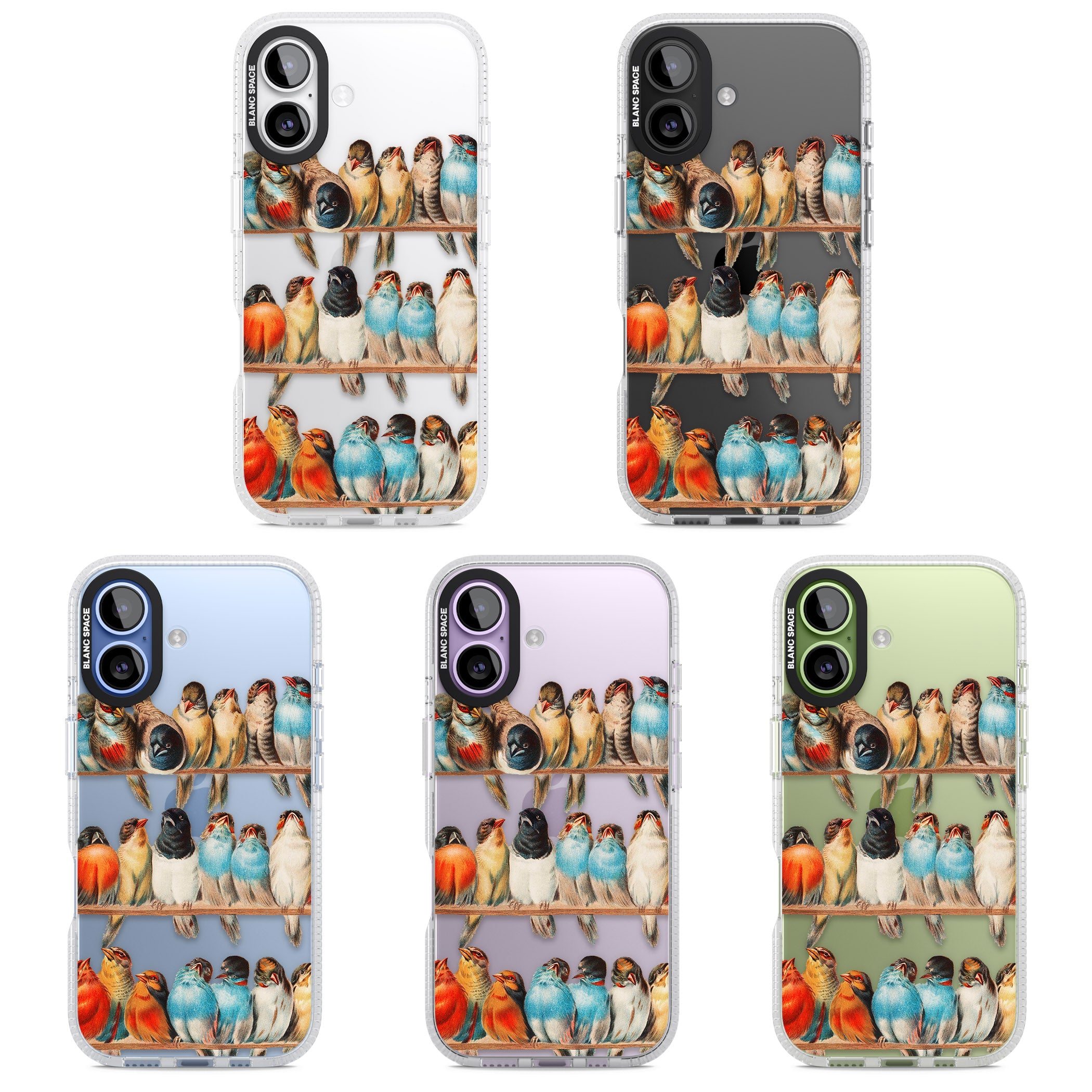 A Perch Of Birds iPhone 17 Impact Air Clear Phone Case APT Impact Protection