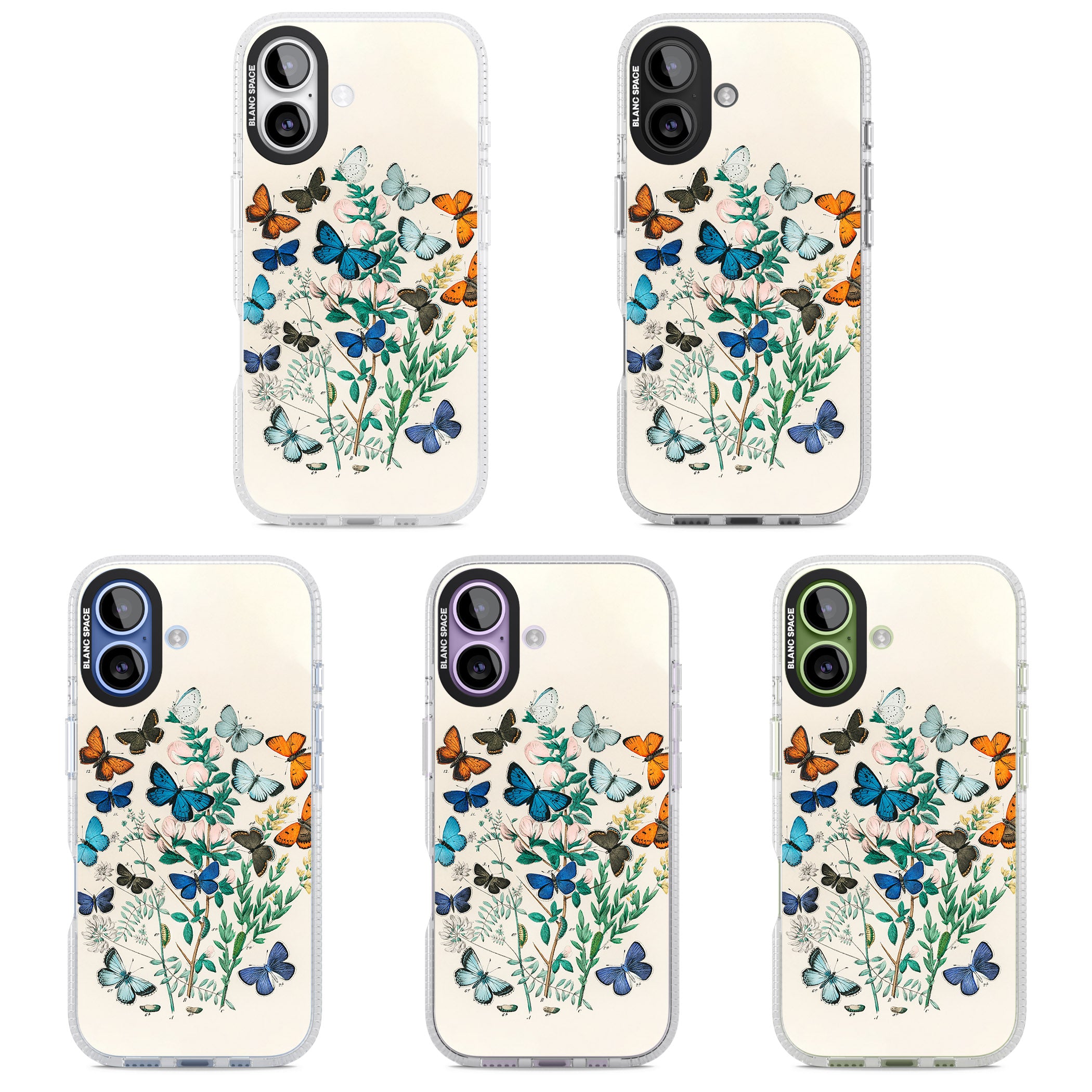 European Butterflies iPhone 17 Impact Air Clear Phone Case APT Impact Protection