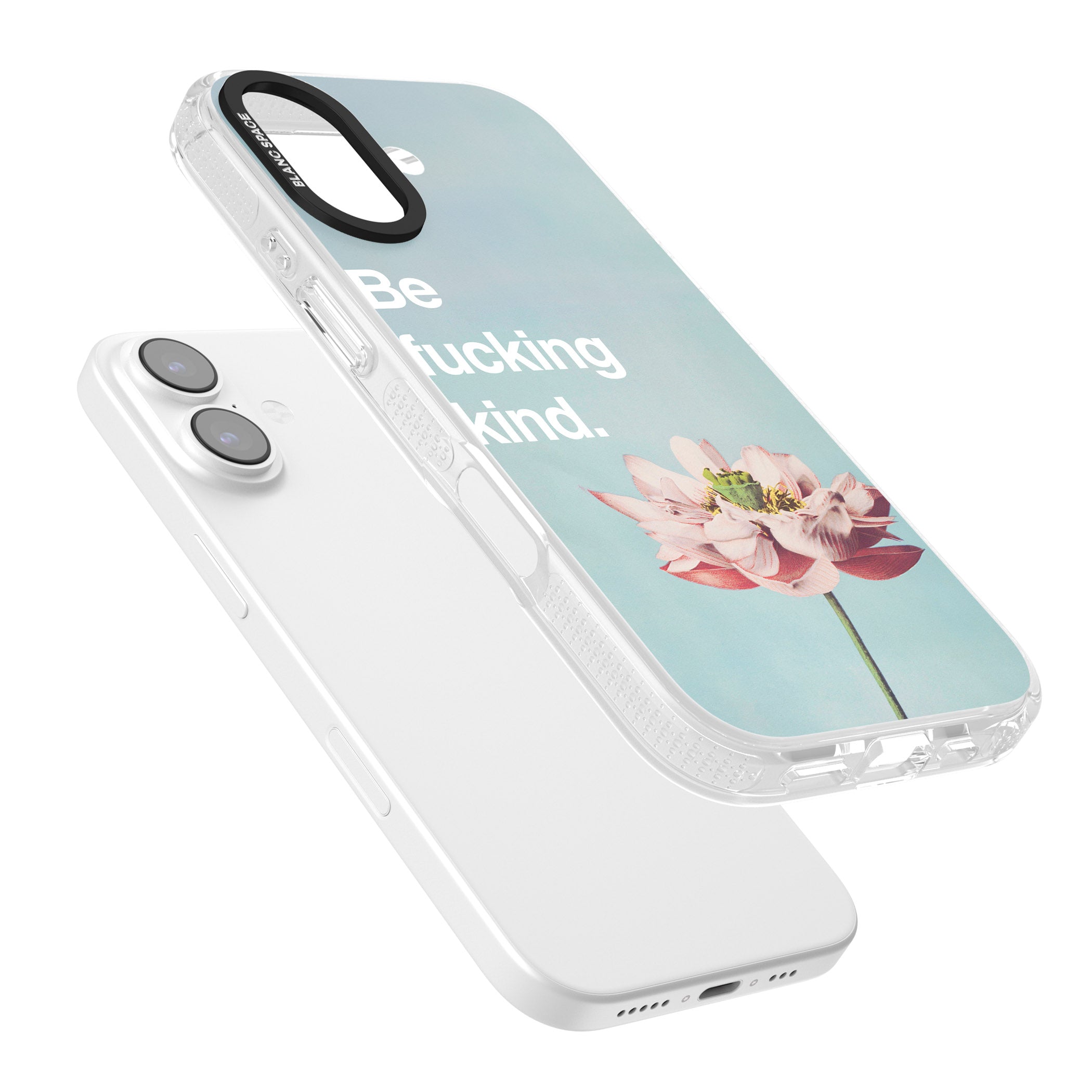 Be F*Cking Kind iPhone 17 Impact Air Clear Phone Case Colours