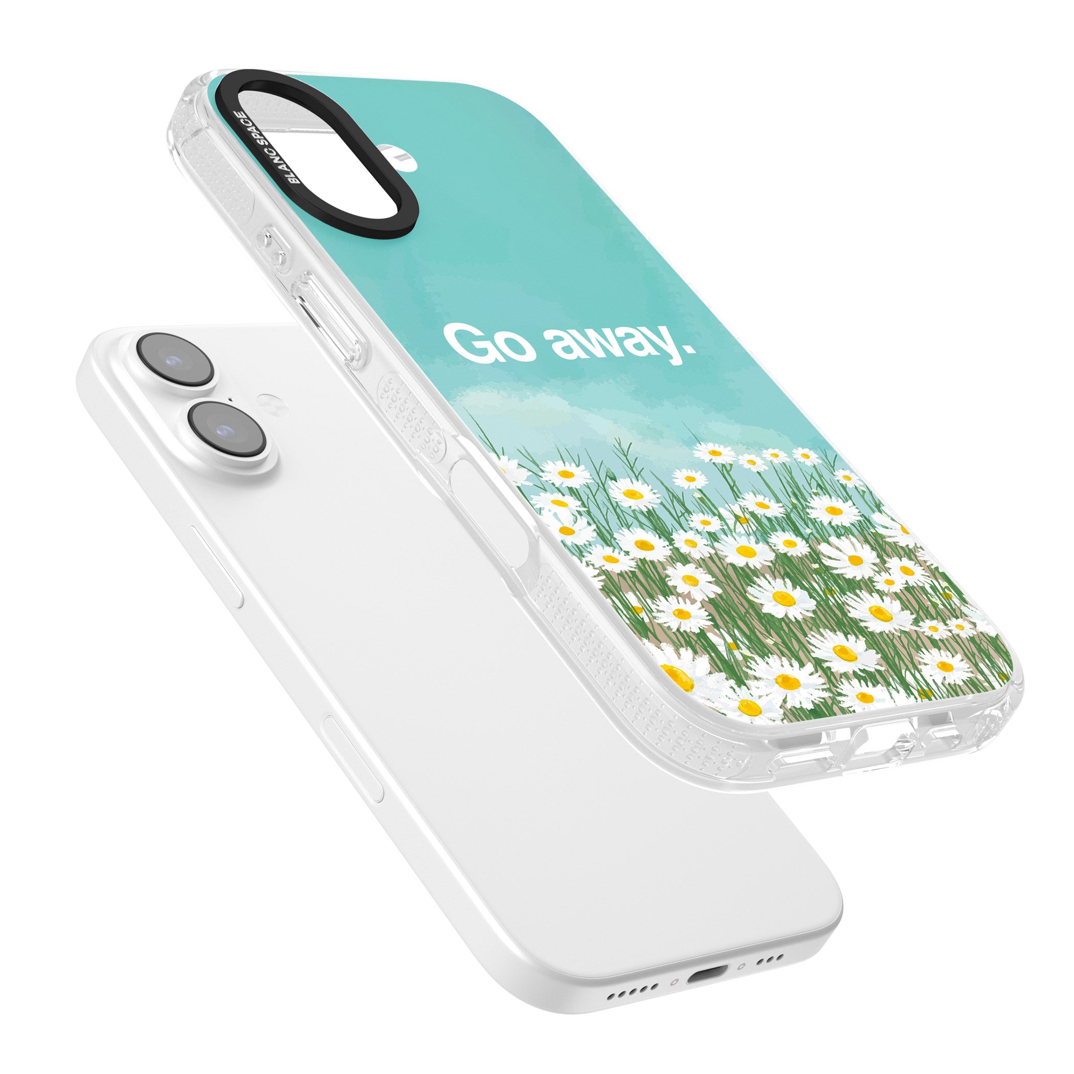 Go Away iPhone 17 Impact Air Clear Phone Case Colours