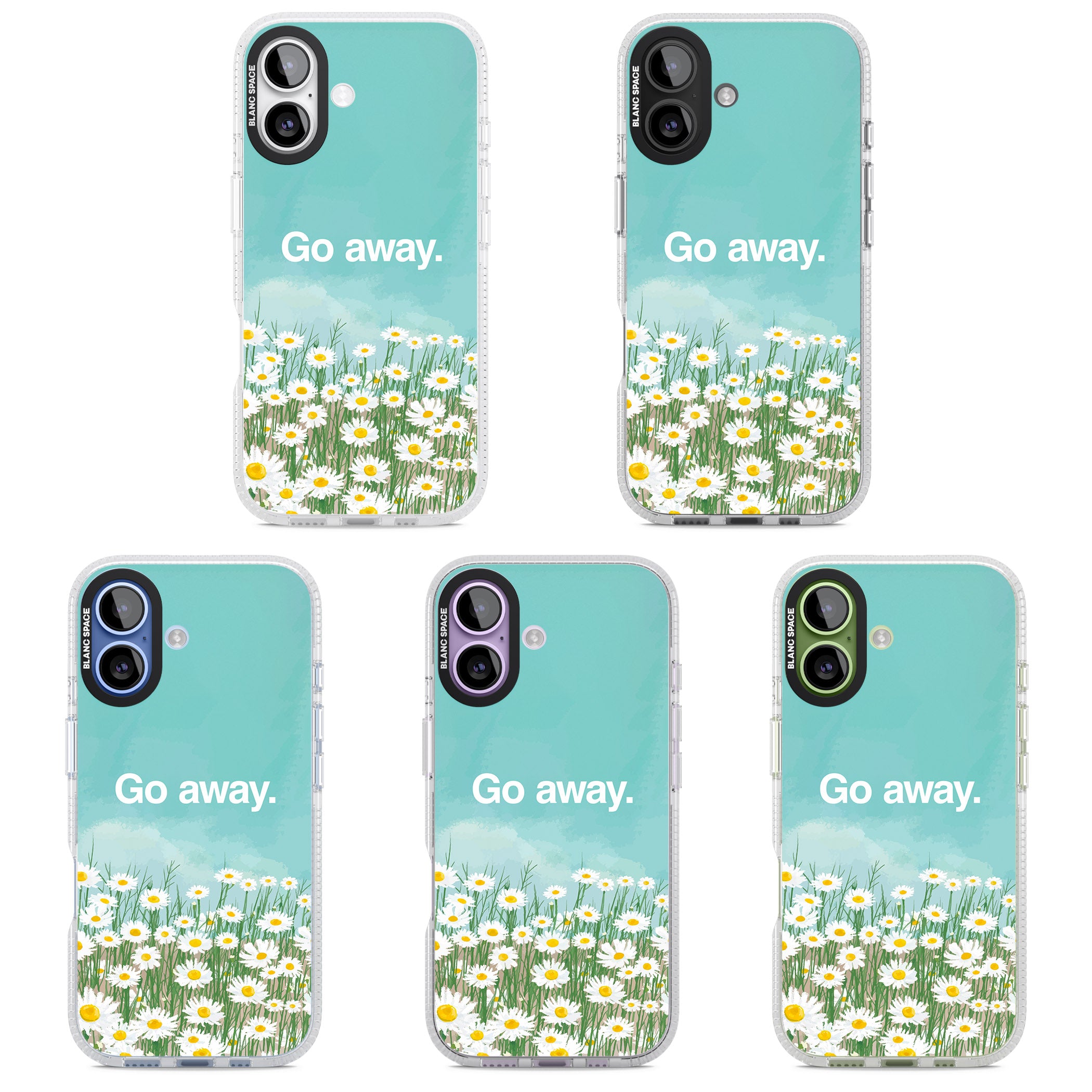 Go Away iPhone 17 Impact Air Clear Phone Case APT Impact Protection