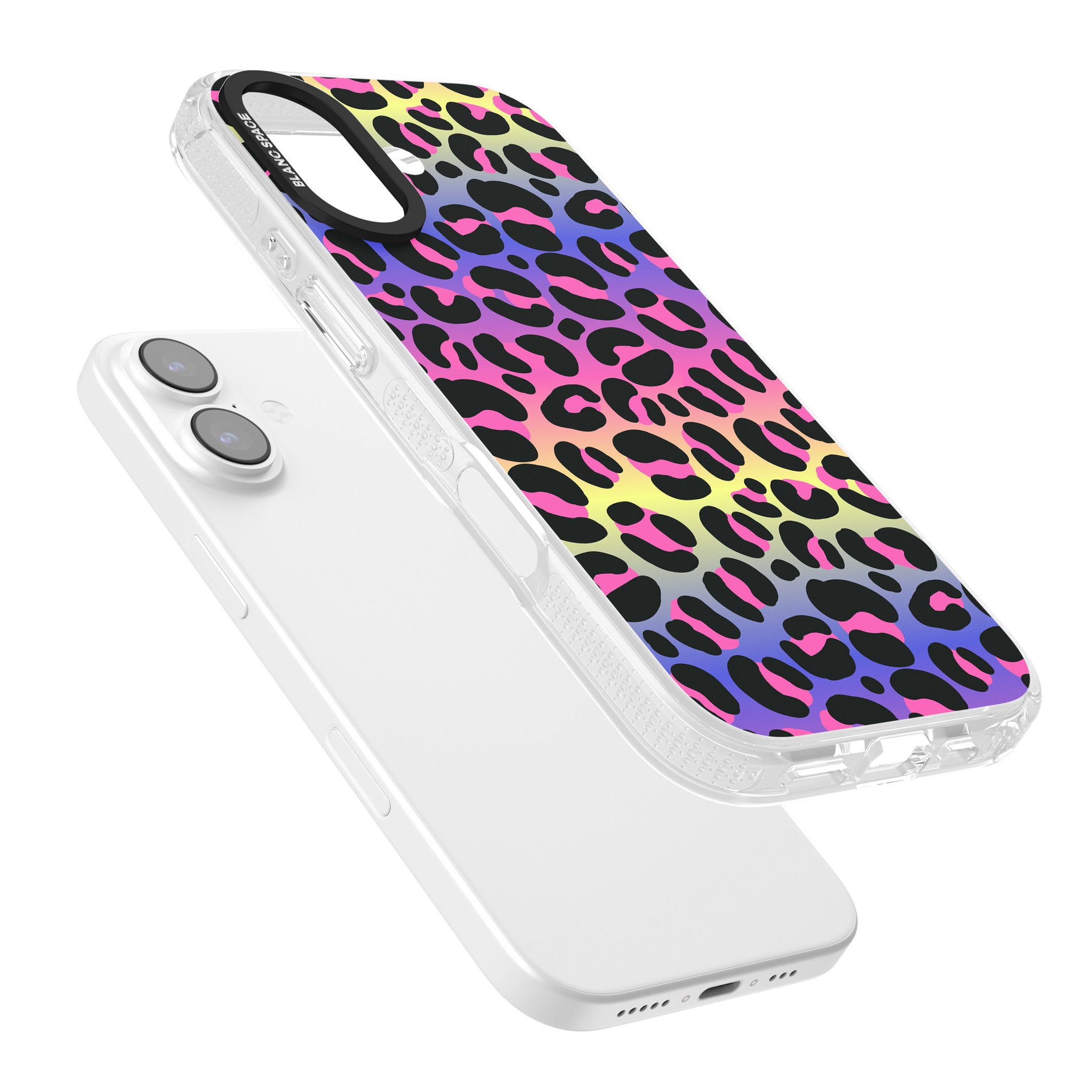Rainbow Gradient Leopard iPhone 17 Impact Air Clear Phone Case Colours