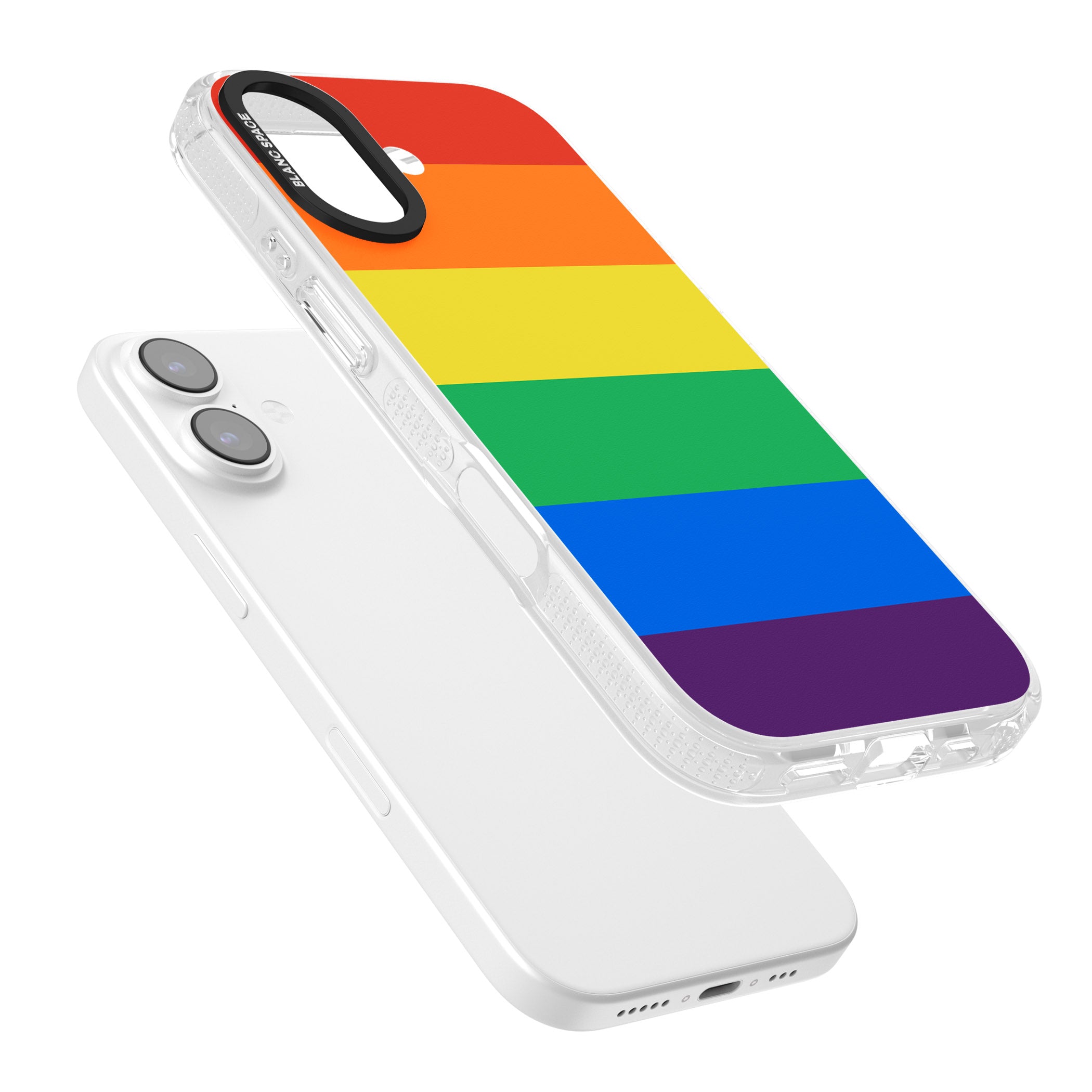 Rainbow Stripes iPhone 17 Impact Air Clear Phone Case Colours