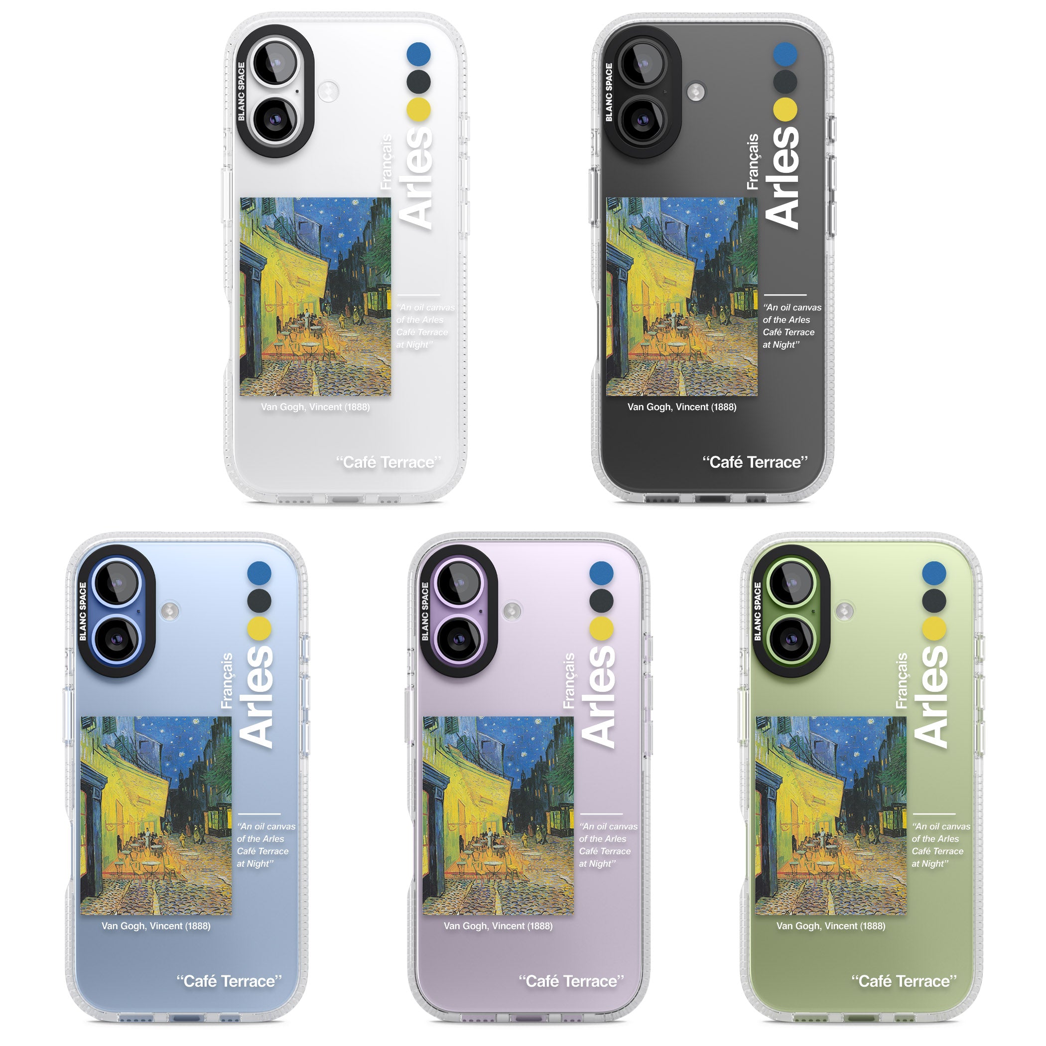 Cafe Terrace At Night iPhone 17 Impact Air Clear Phone Case APT Impact Protection
