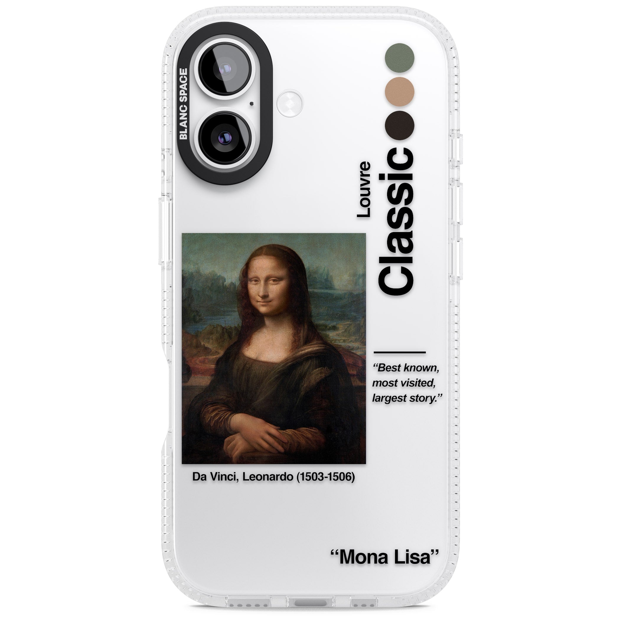 Mona Lisa Leonardo Da Vinci iPhone 17 Impact Air Clear Phone Case