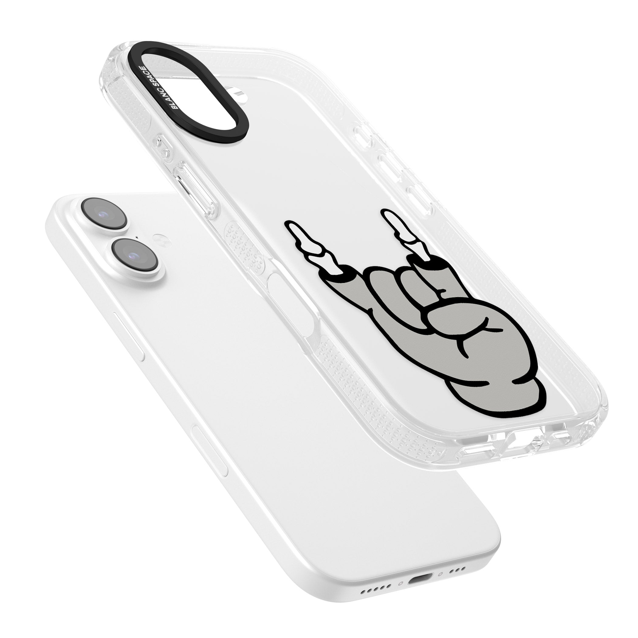 Rock 'Til You Drop iPhone 17 Impact Air Clear Phone Case Colours