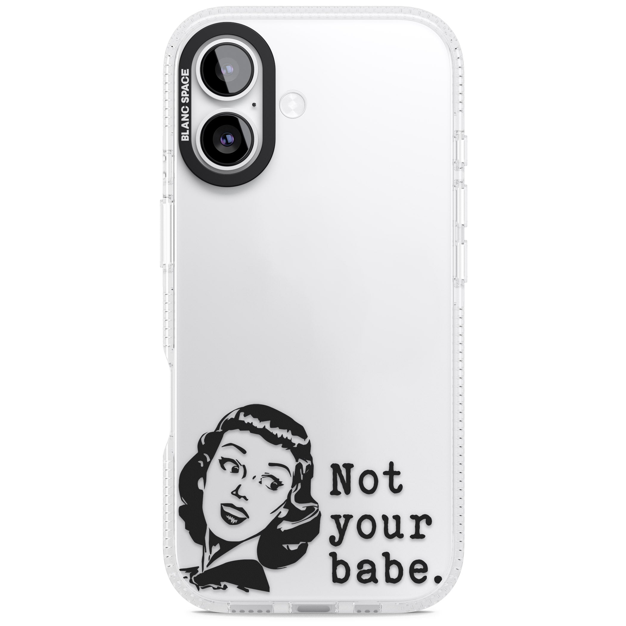 Not Your Babe iPhone 17 Impact Air Clear Phone Case