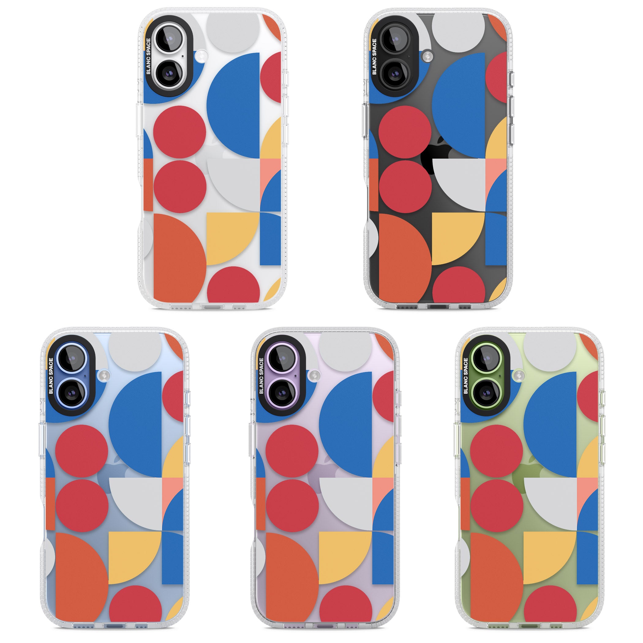 Abstract Colorful Geometric iPhone 17 Impact Air Clear Phone Case APT Impact Protection