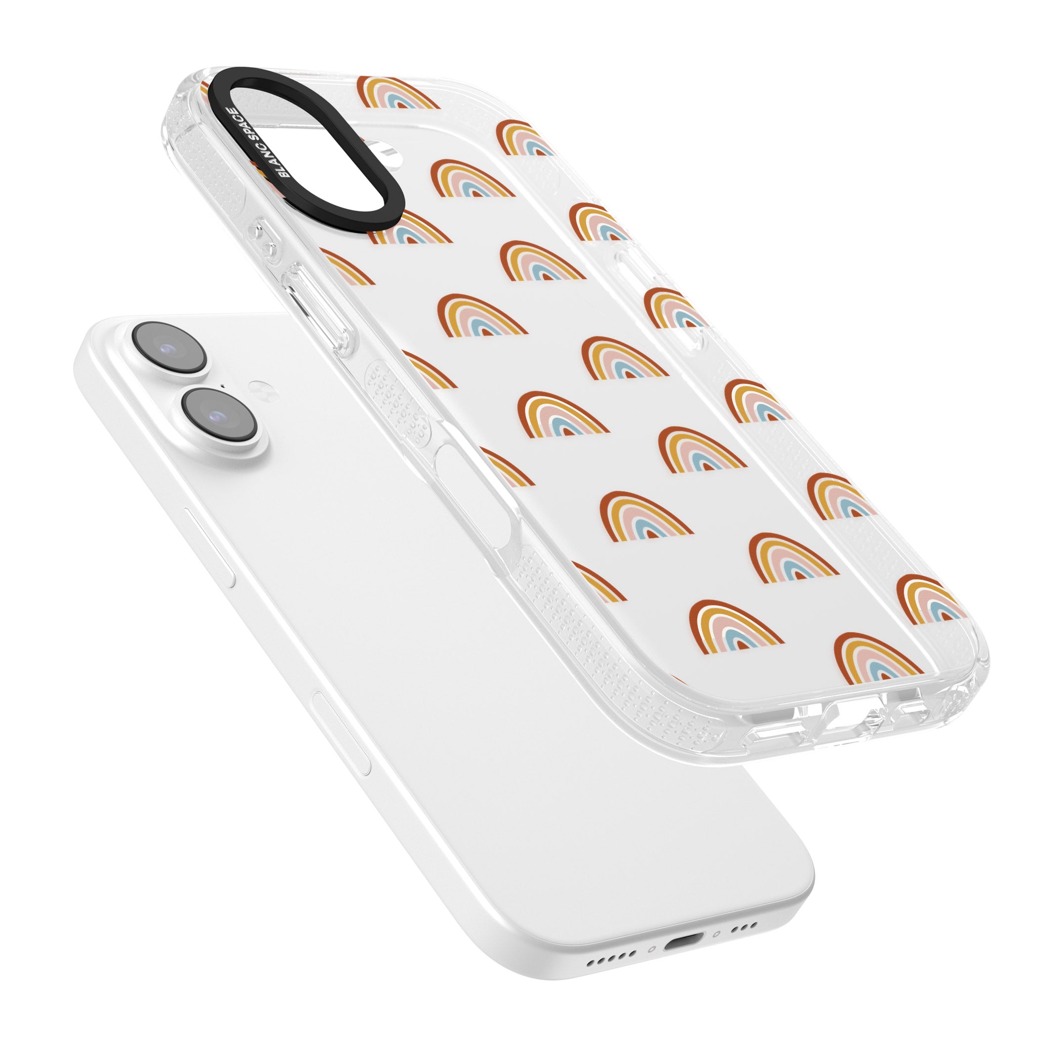 Scandi Rainbow iPhone 17 Impact Air Clear Phone Case Colours