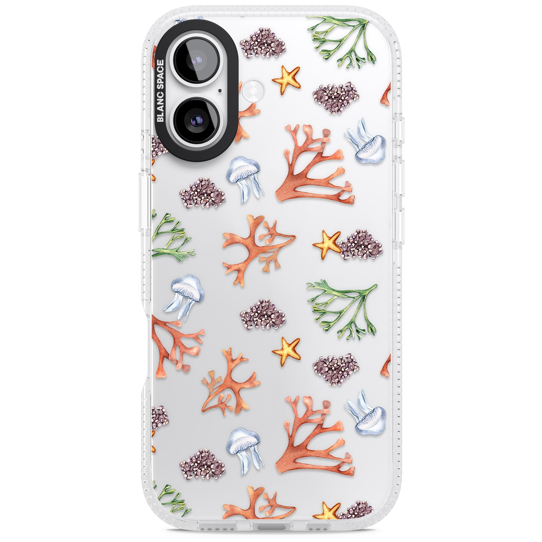 Coral & Jellyfish iPhone 17 Impact Air Clear Phone Case