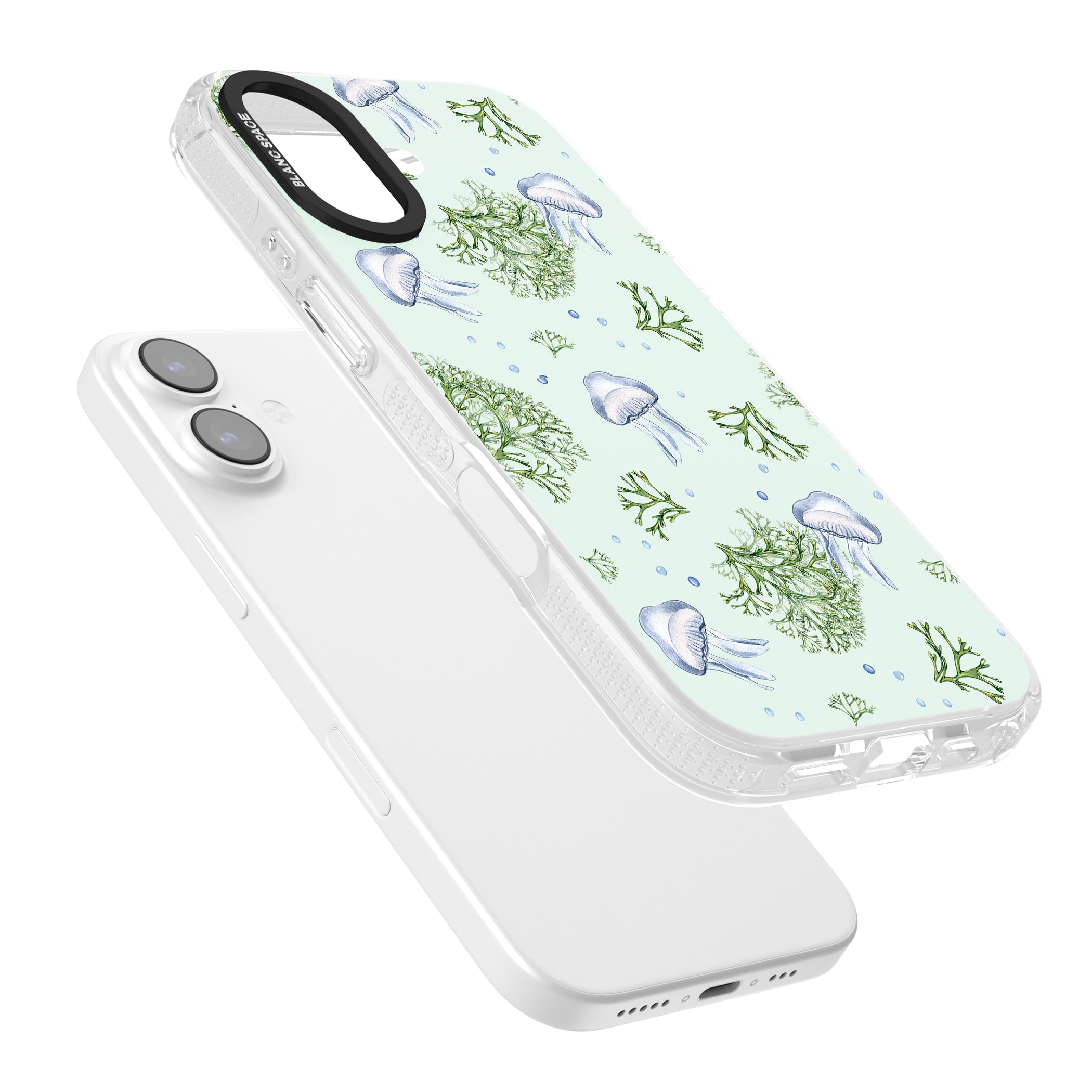 Jellyfish & Seaweed iPhone 17 Impact Air Clear Phone Case Colours