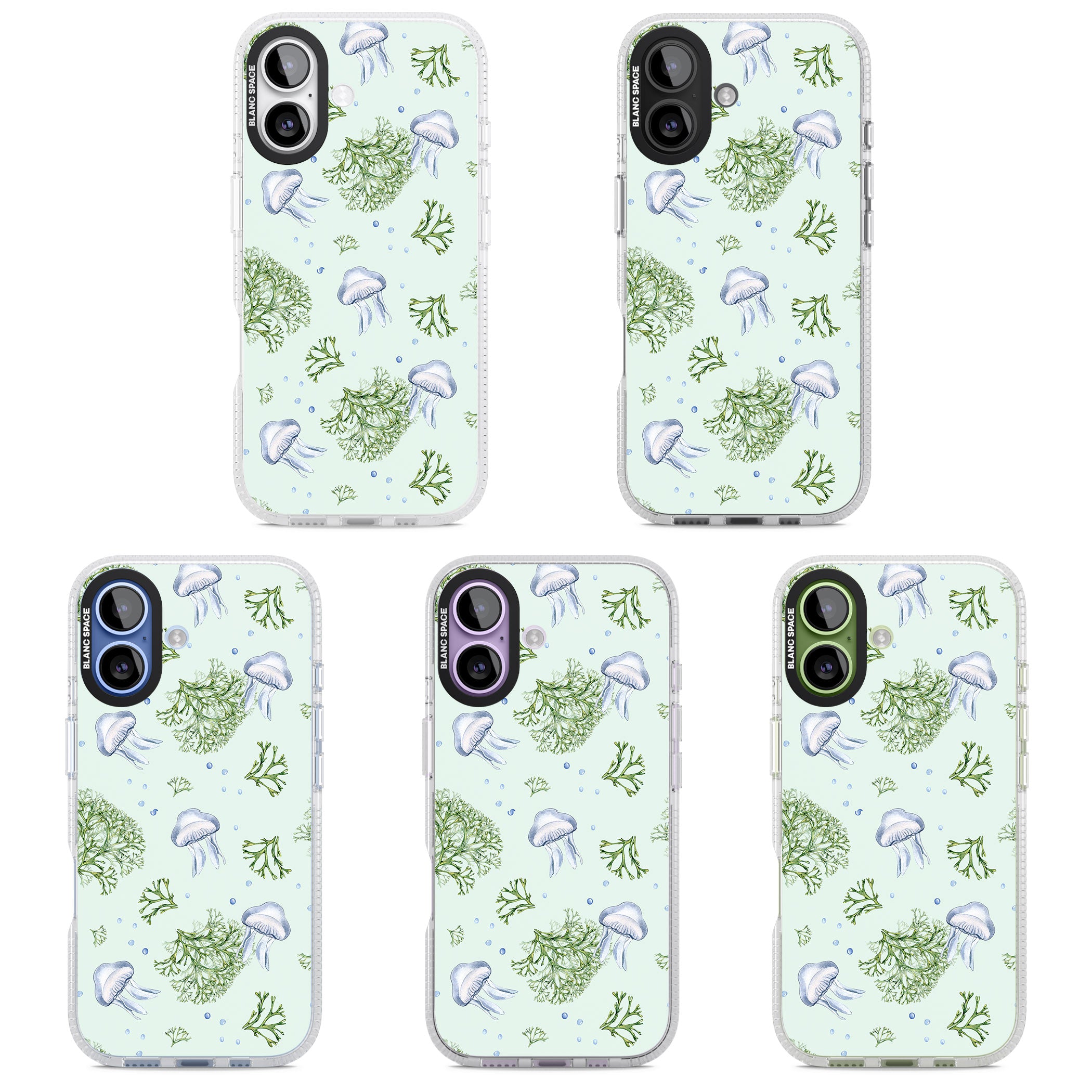 Jellyfish & Seaweed iPhone 17 Impact Air Clear Phone Case APT Impact Protection