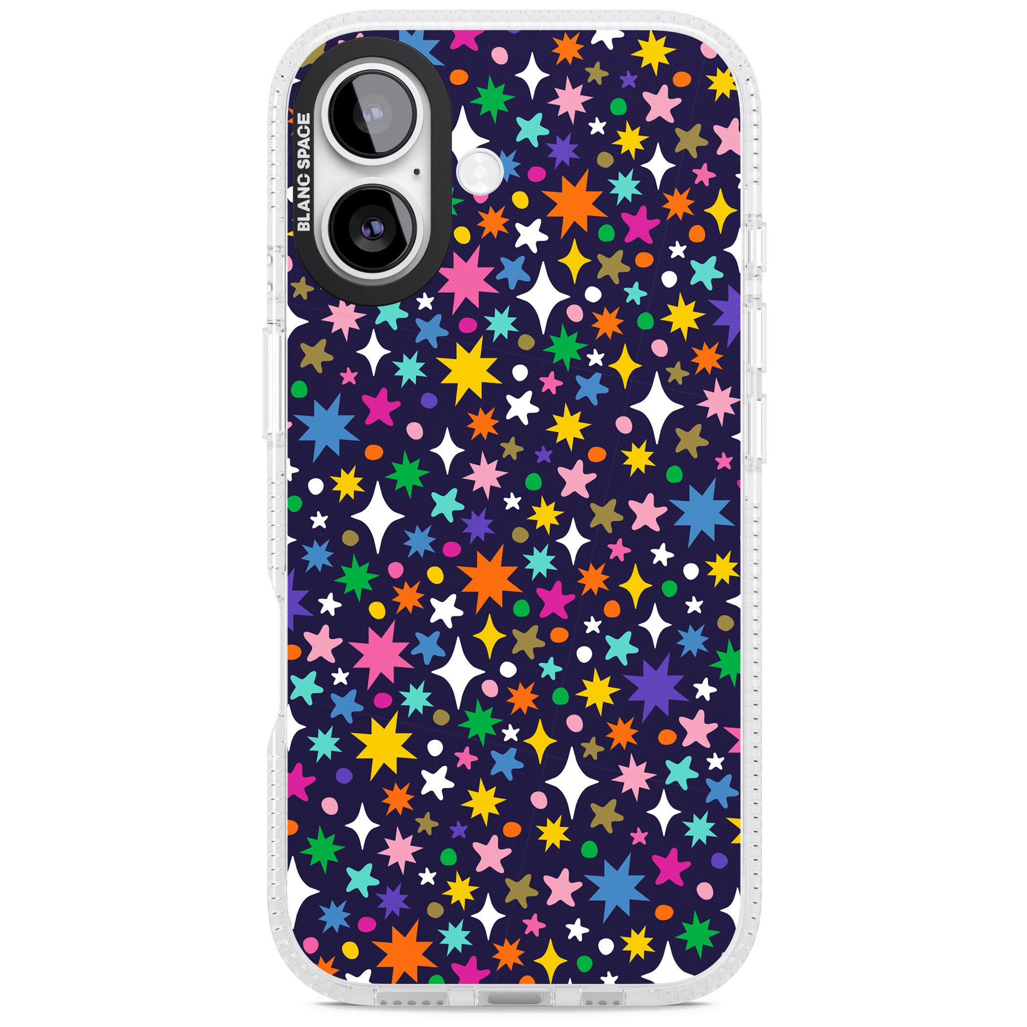 Rainbow Starburst (Purple) iPhone 17 Impact Air Clear Phone Case
