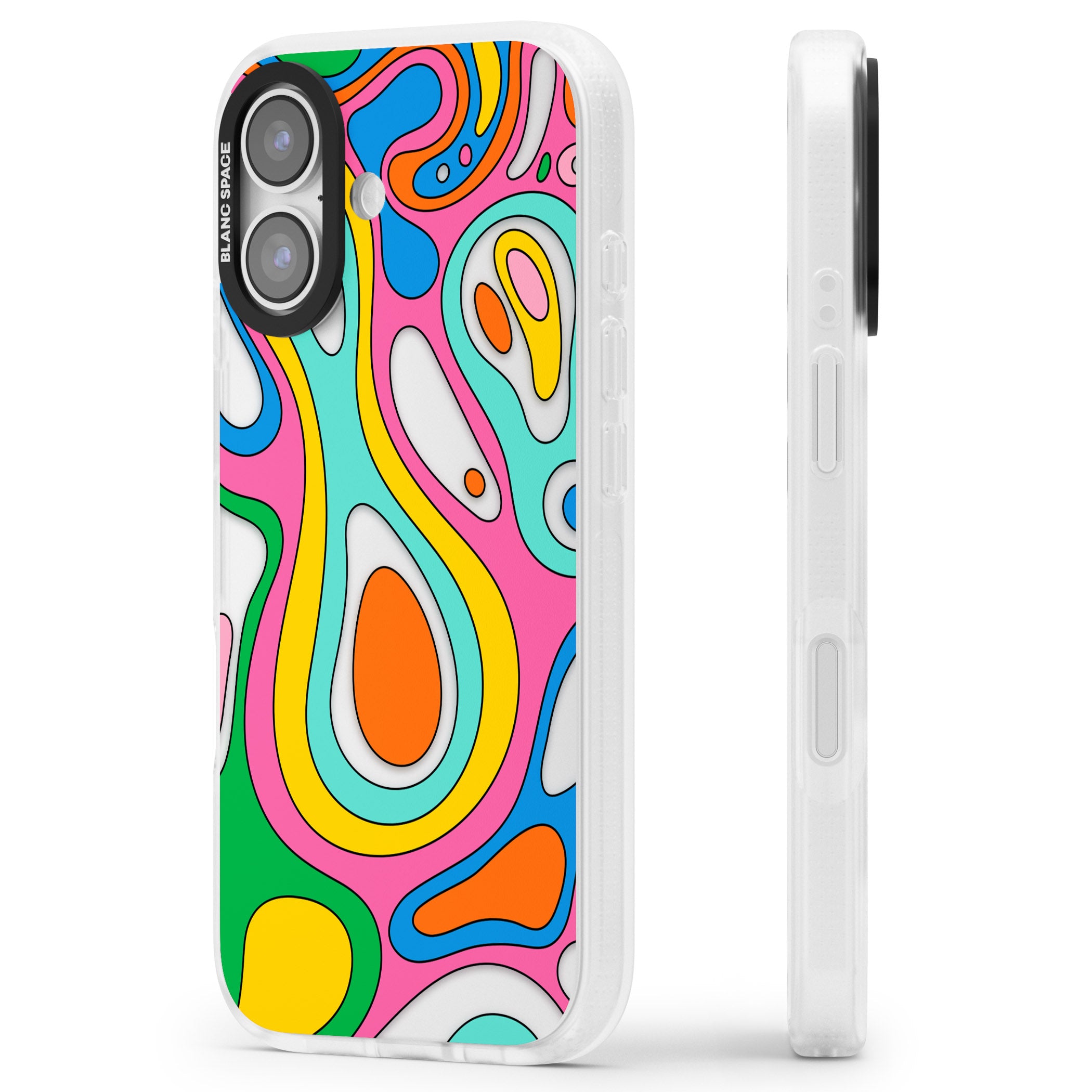 Dreams & Grooves iPhone 17 Impact Air Clear Phone Case Side Profile