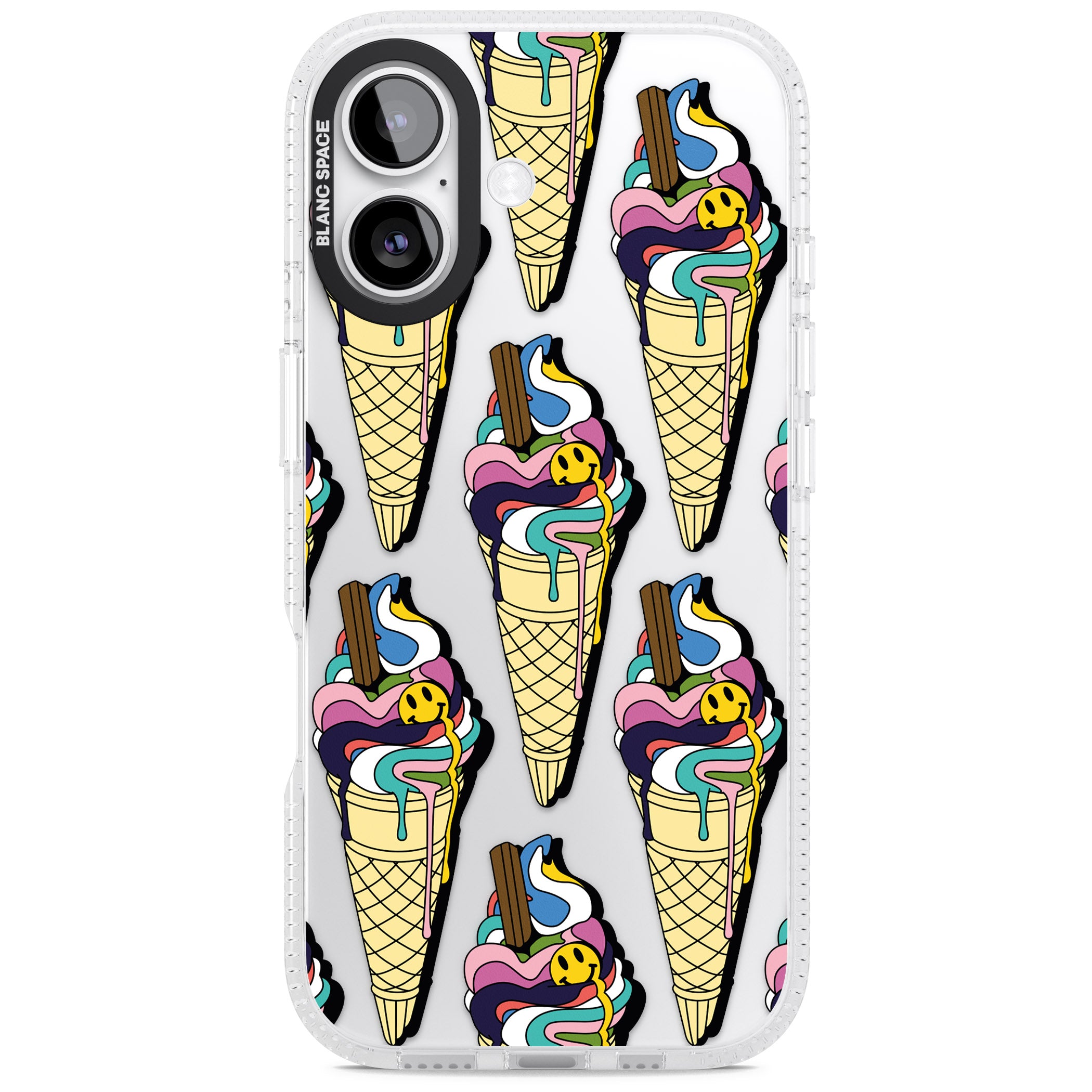 Trip & Drip Ice Cream iPhone 17 Impact Air Clear Phone Case