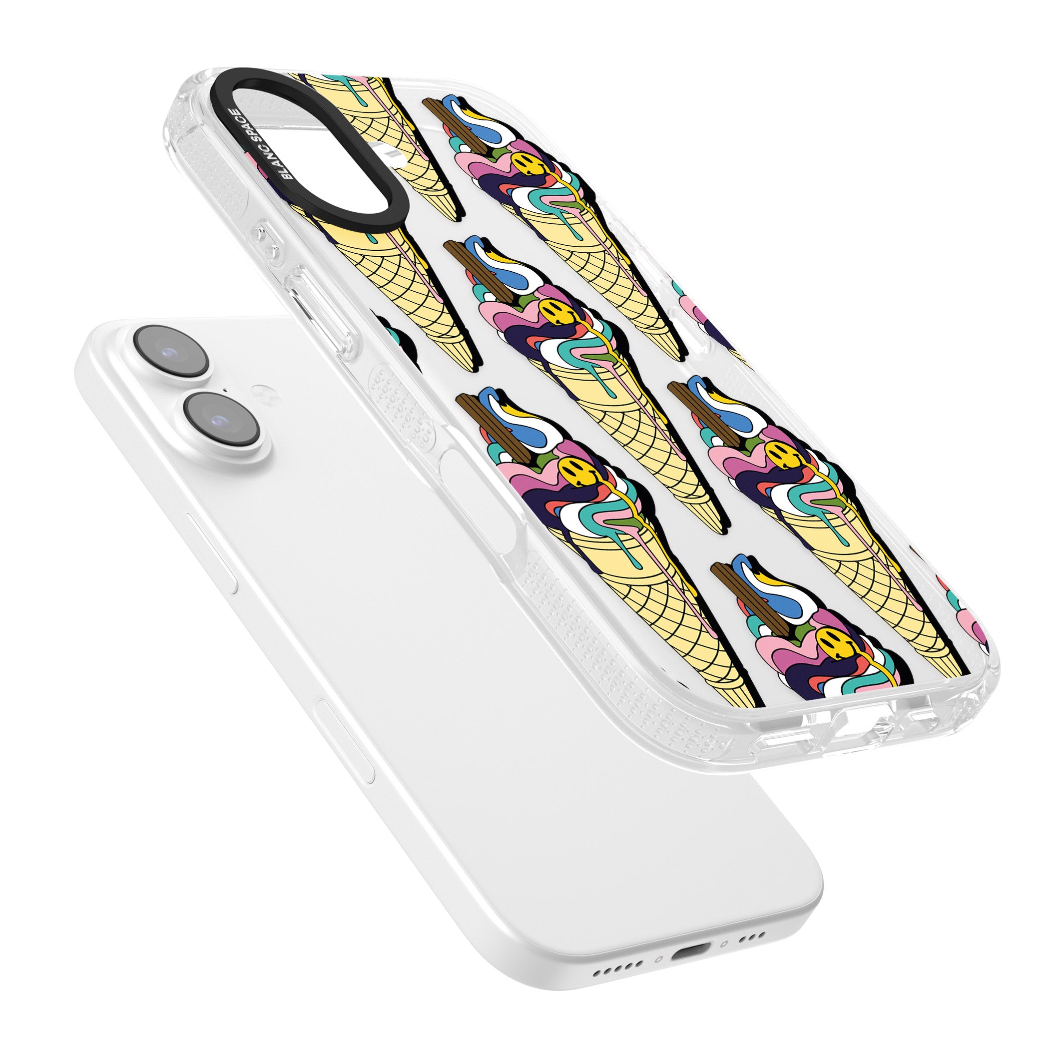 Trip & Drip Ice Cream iPhone 17 Impact Air Clear Phone Case Colours