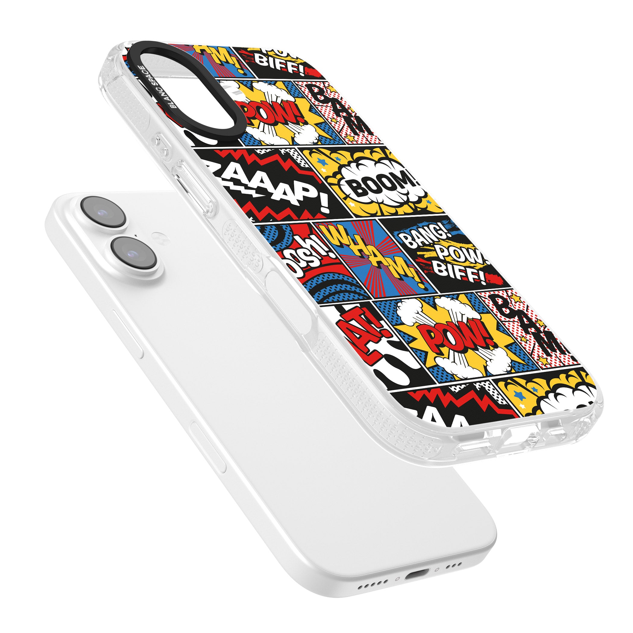 Onomatopoeia iPhone 17 Impact Air Clear Phone Case Colours