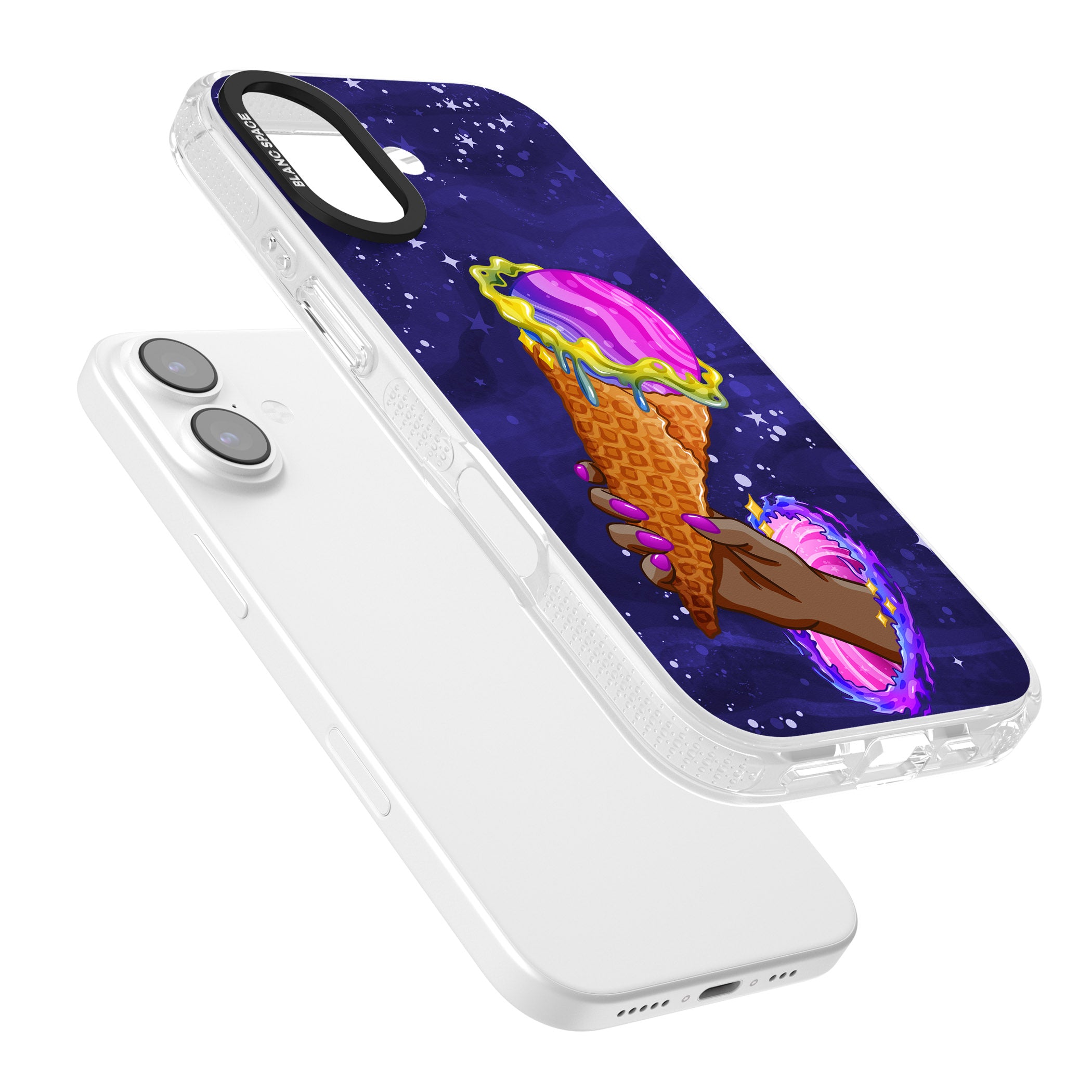 Interdimensional Ice Cream iPhone 17 Impact Air Clear Phone Case Colours