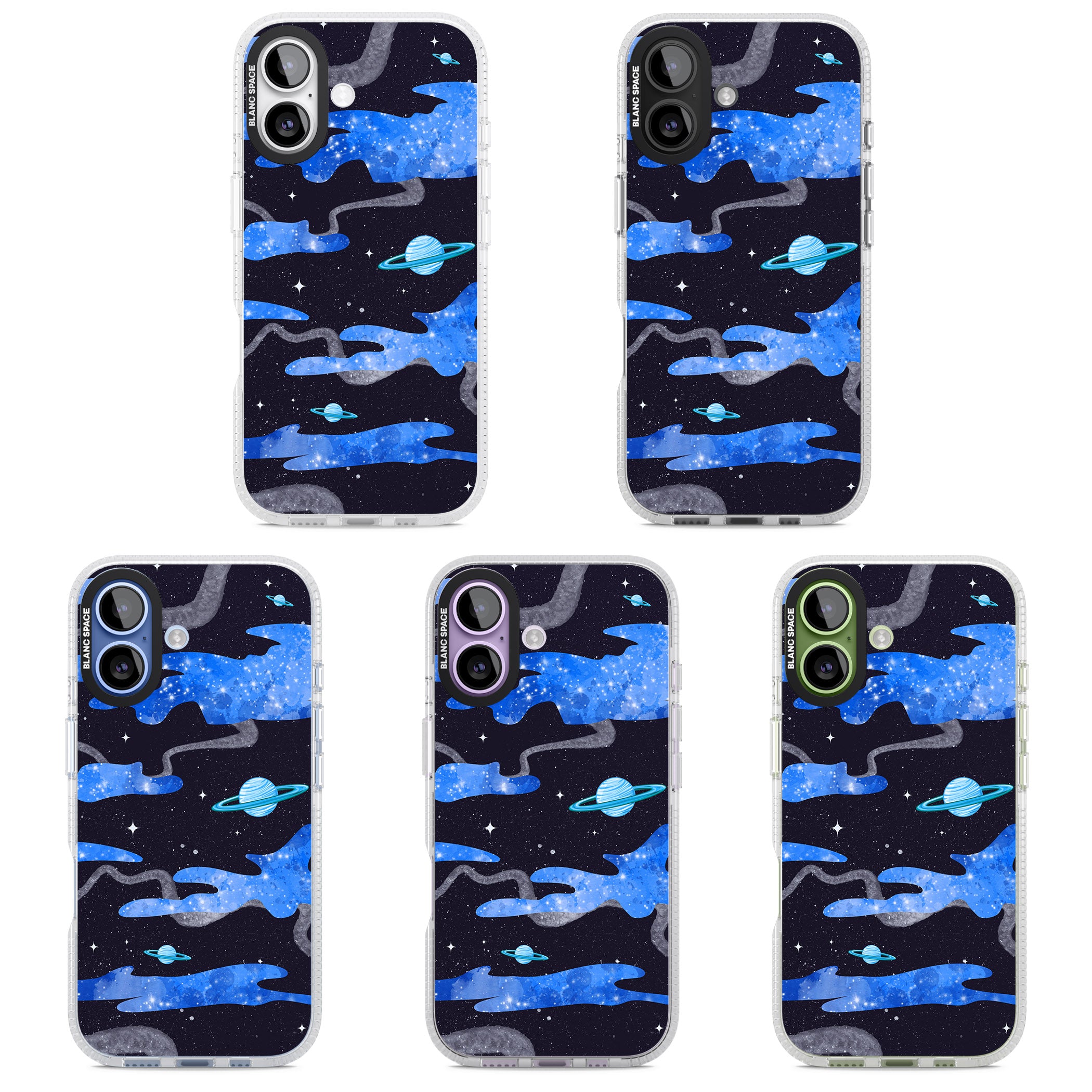 Blue Galaxy iPhone 17 Impact Air Clear Phone Case APT Impact Protection
