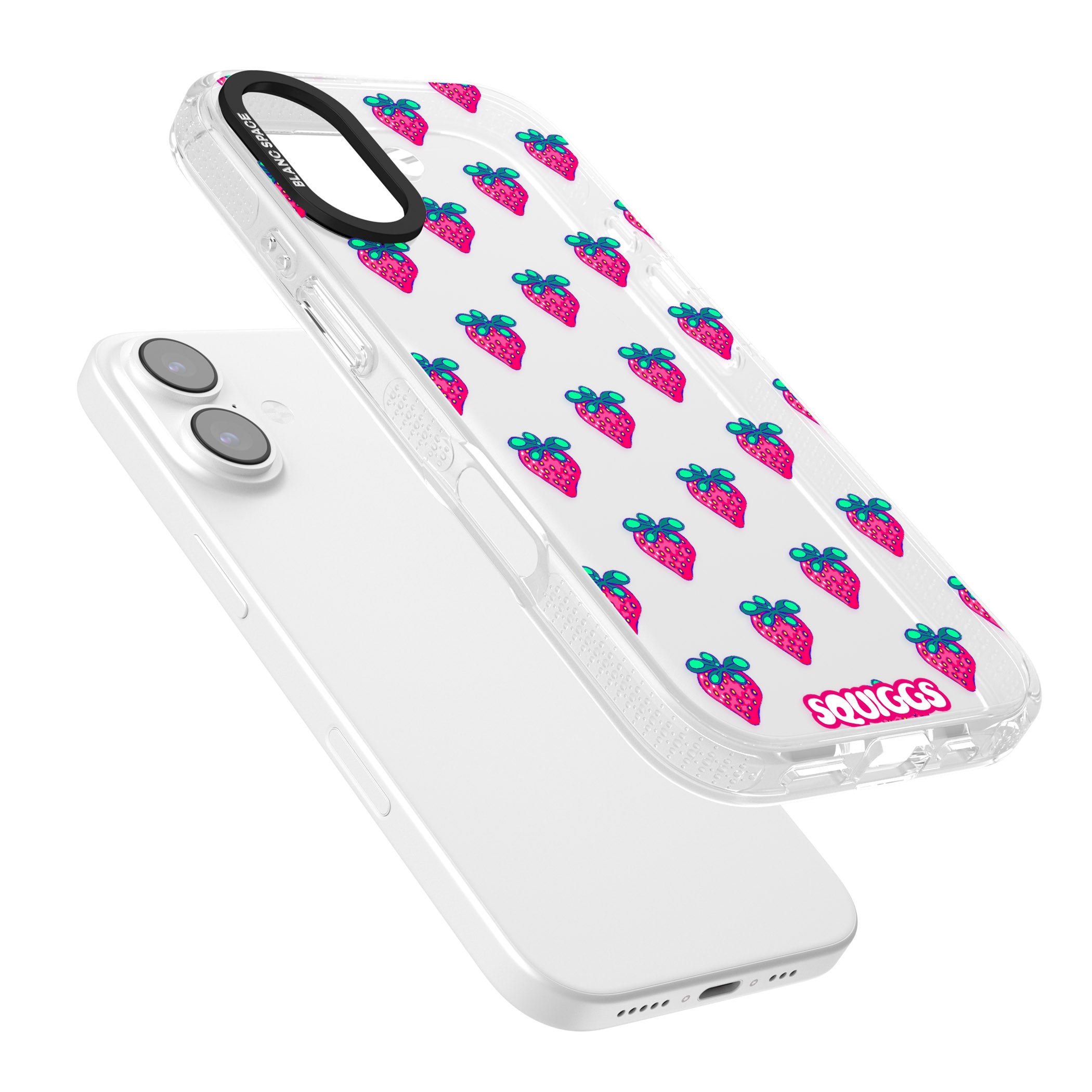 Strawberry Patch iPhone 17 Impact Air Clear Phone Case Colours