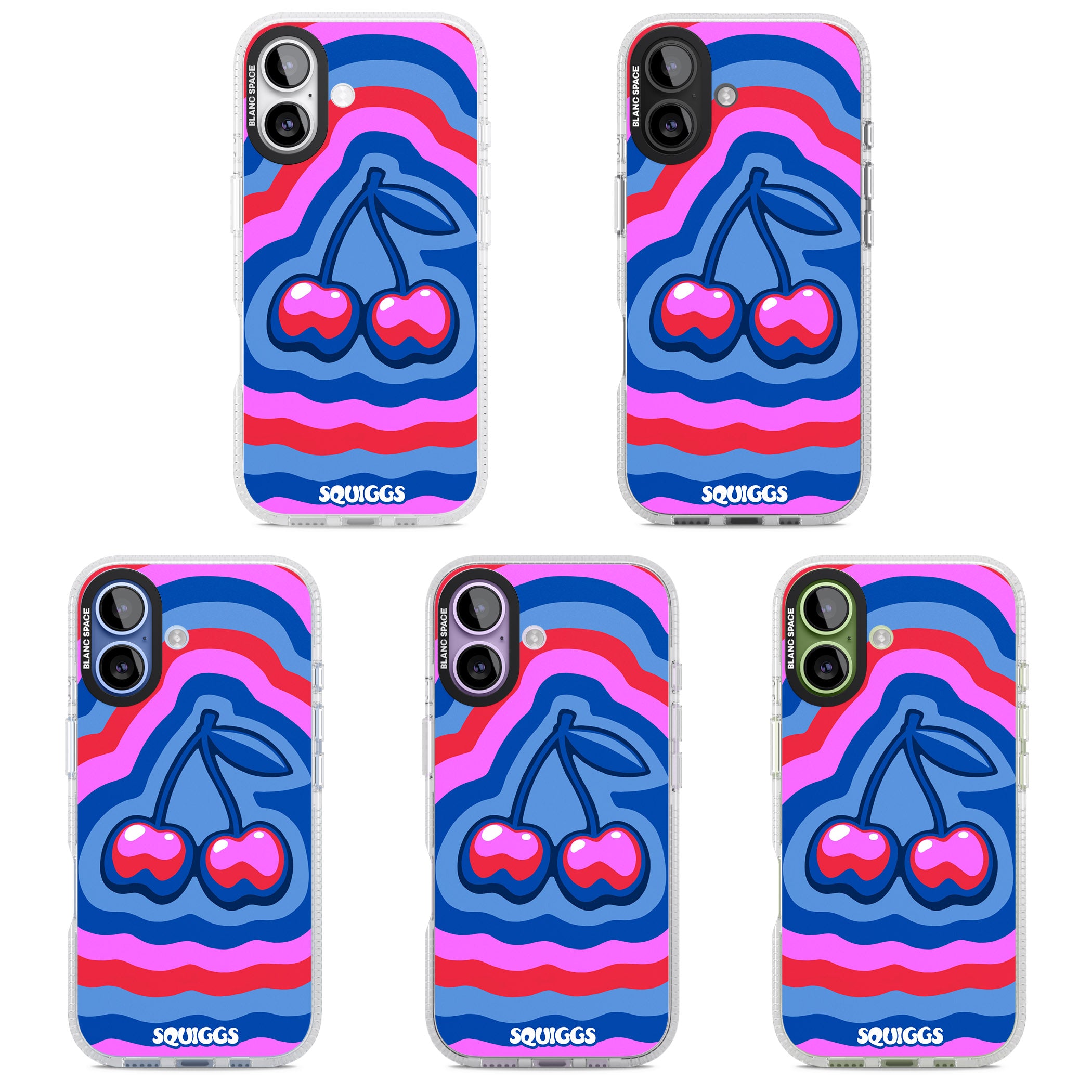 Cherry Rainbow iPhone 17 Impact Air Clear Phone Case APT Impact Protection