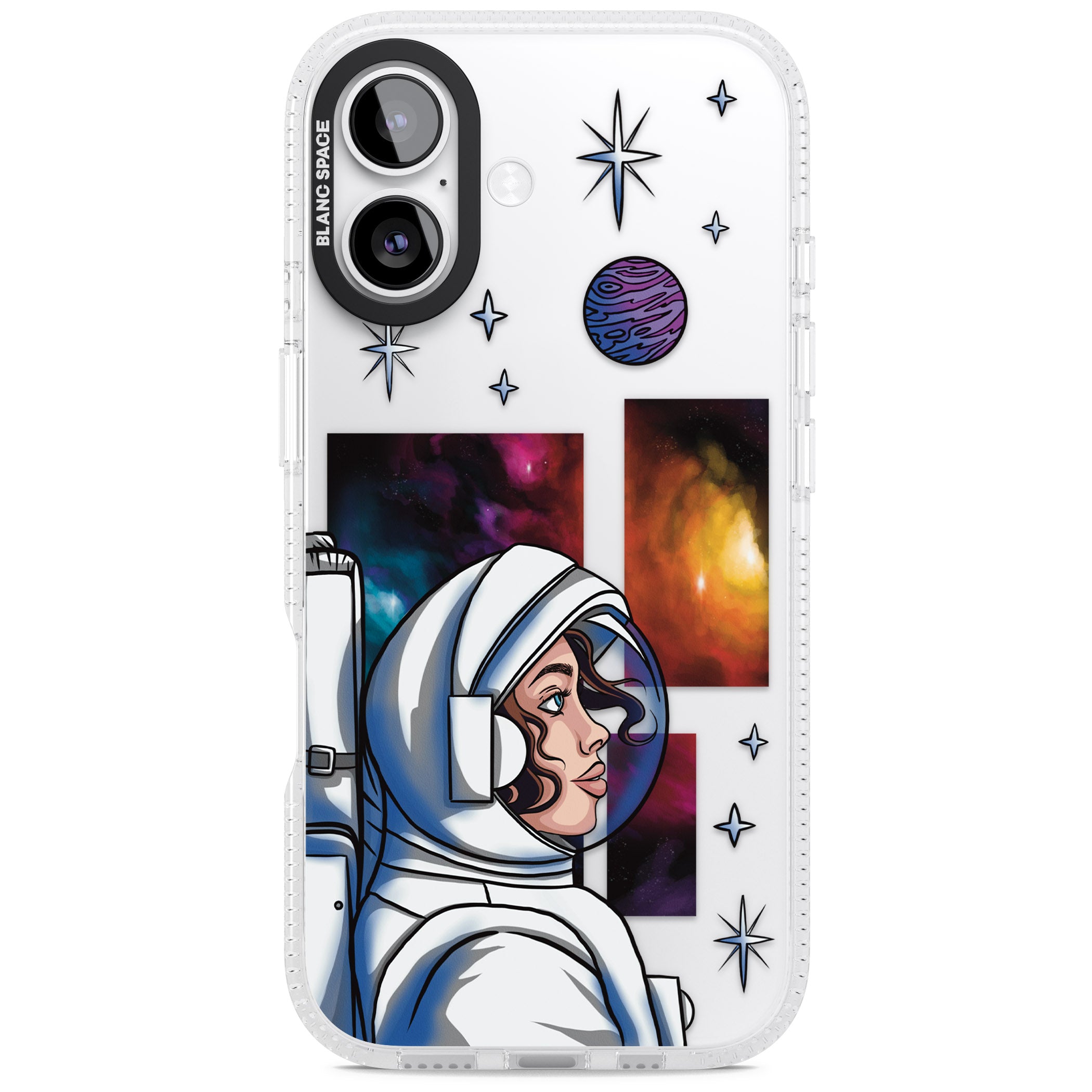 Cosmic Ambition iPhone 17 Impact Air Clear Phone Case