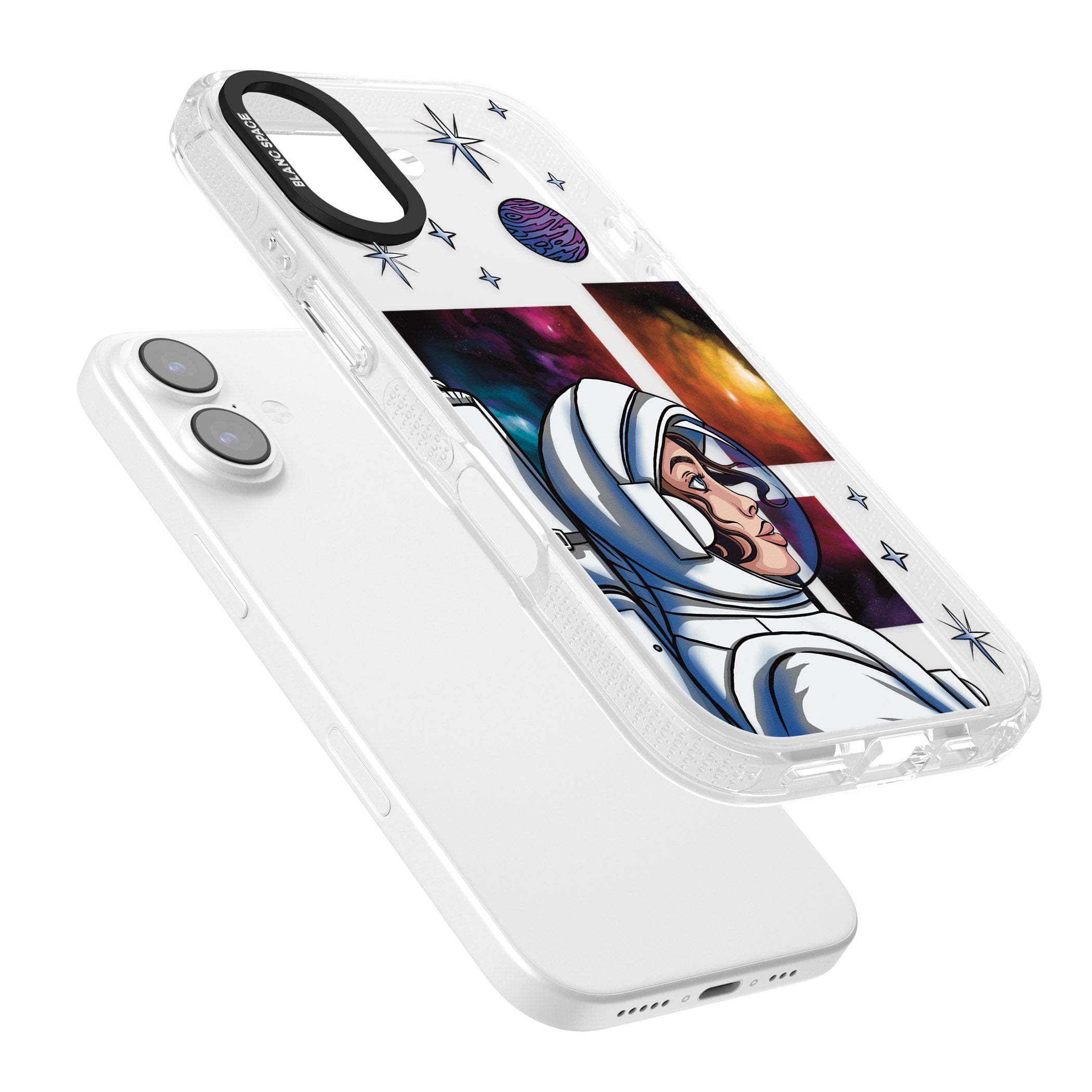 Cosmic Ambition iPhone 17 Impact Air Clear Phone Case Colours