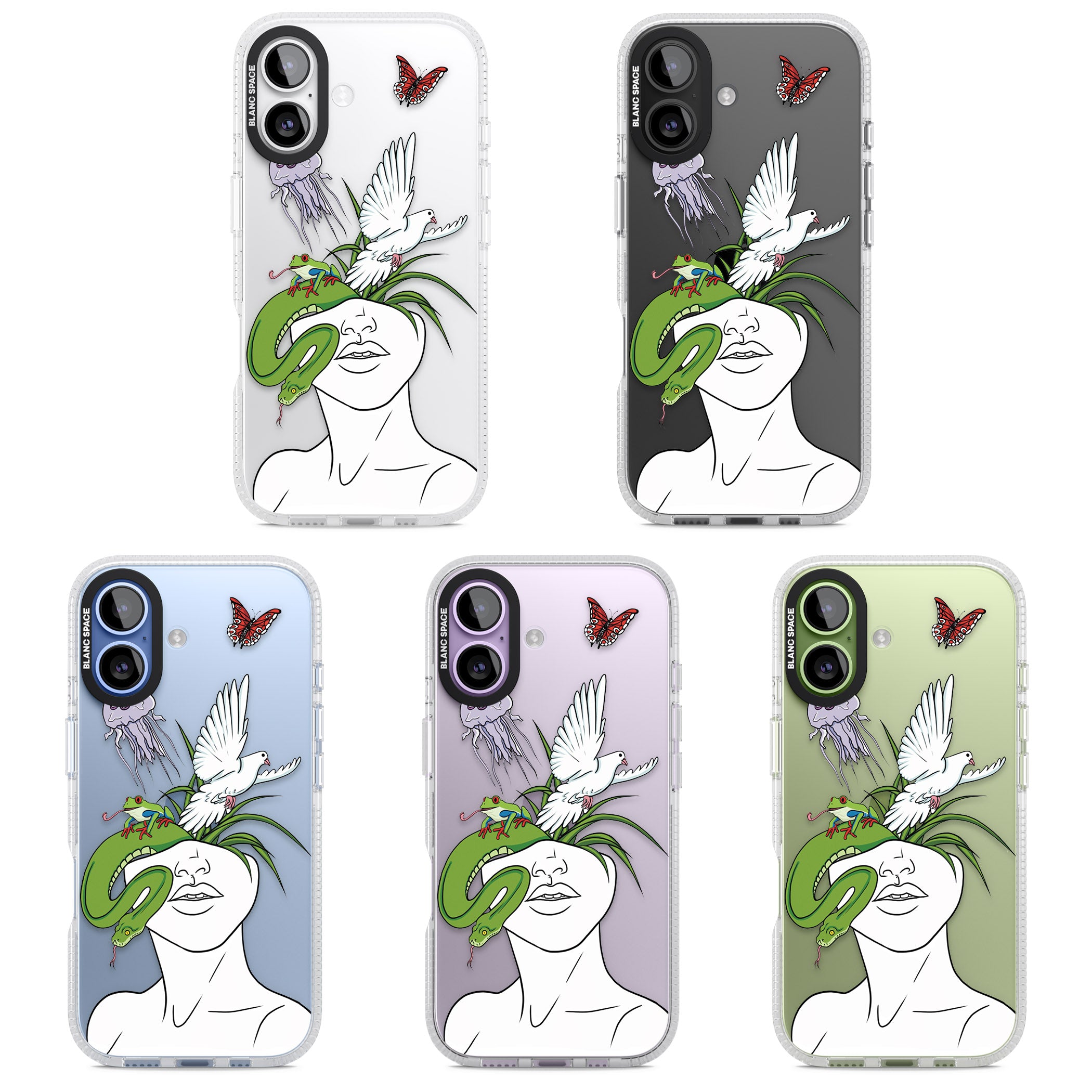 Wild Thoughts iPhone 17 Impact Air Clear Phone Case APT Impact Protection