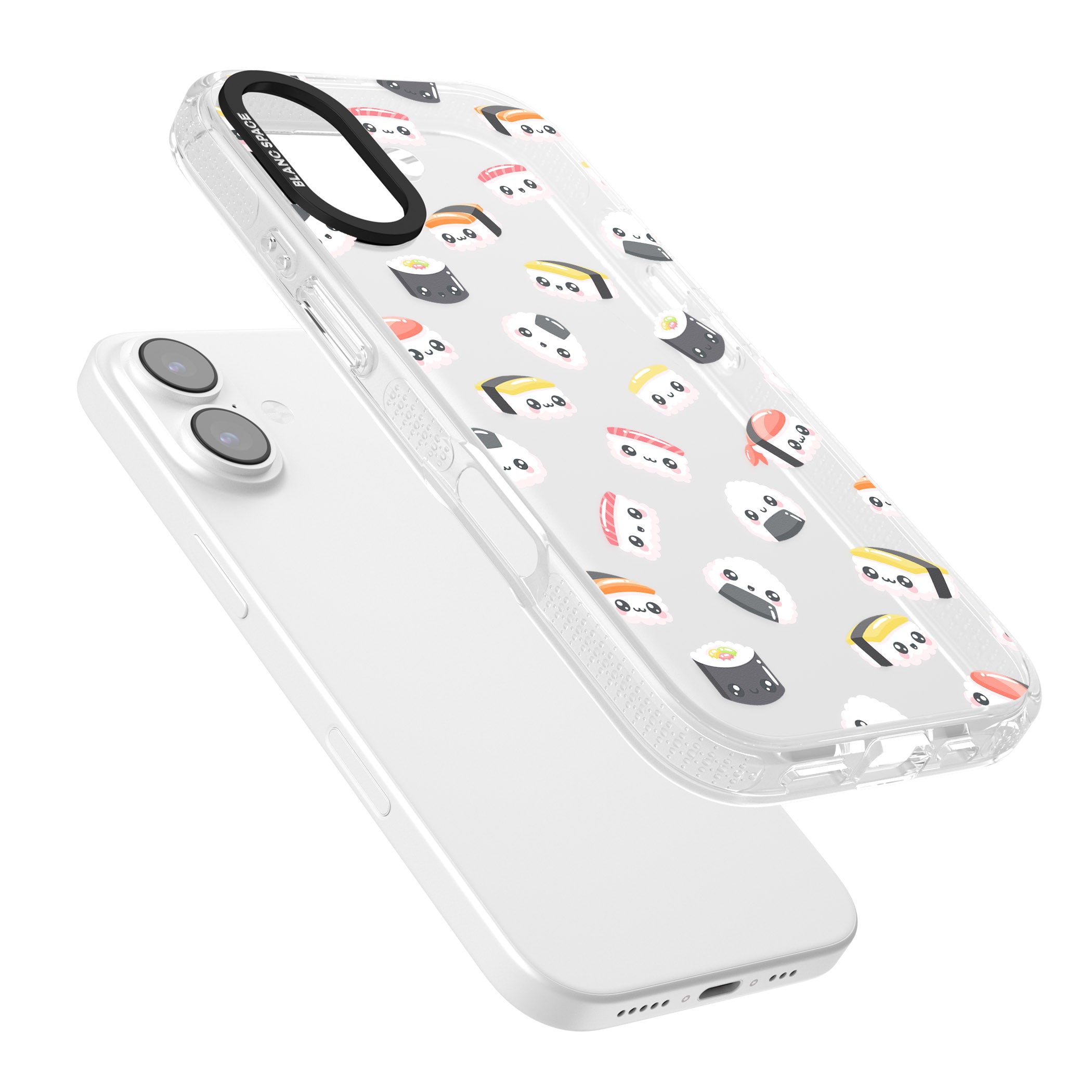 Kawaii Sushi iPhone 17 Impact Air Clear Phone Case Colours