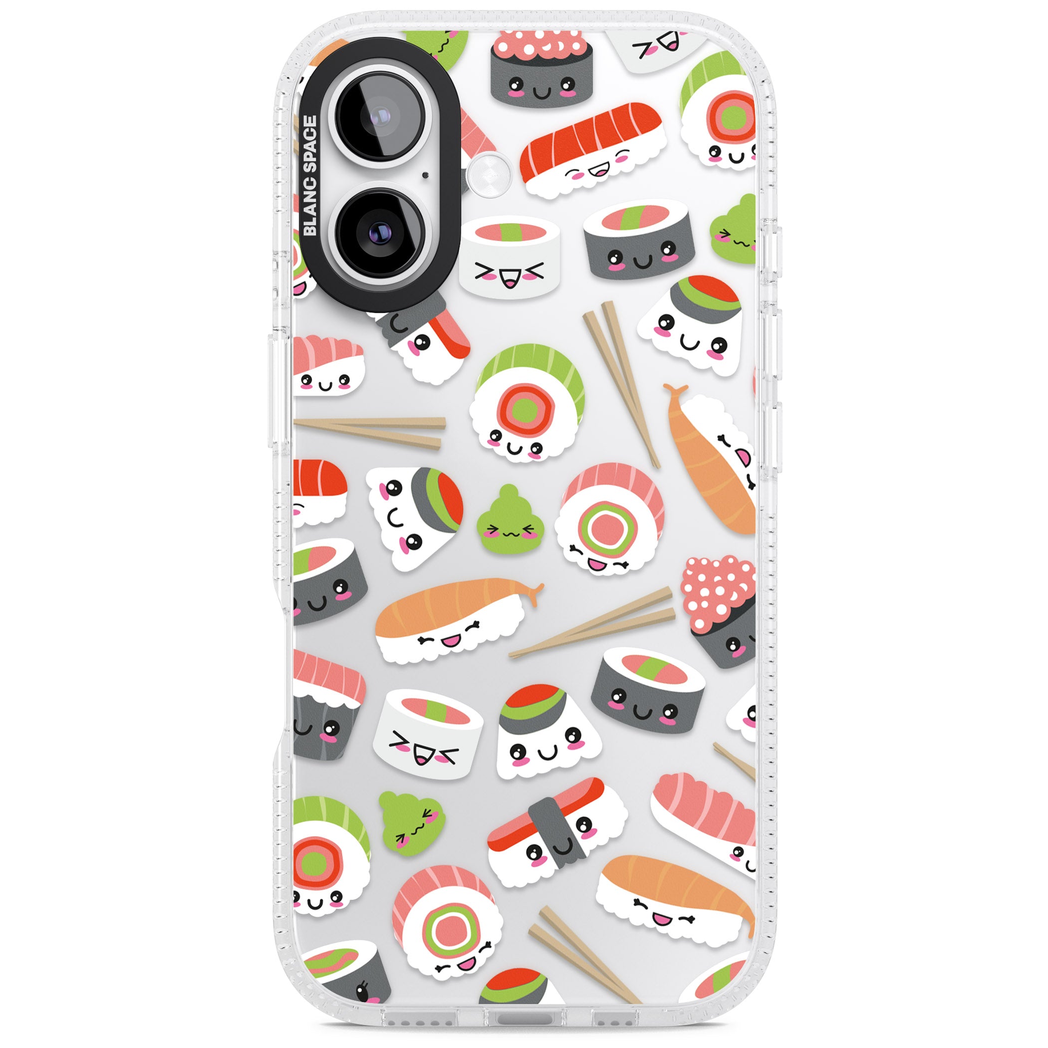 Kawaii Sushi Party iPhone 17 Impact Air Clear Phone Case