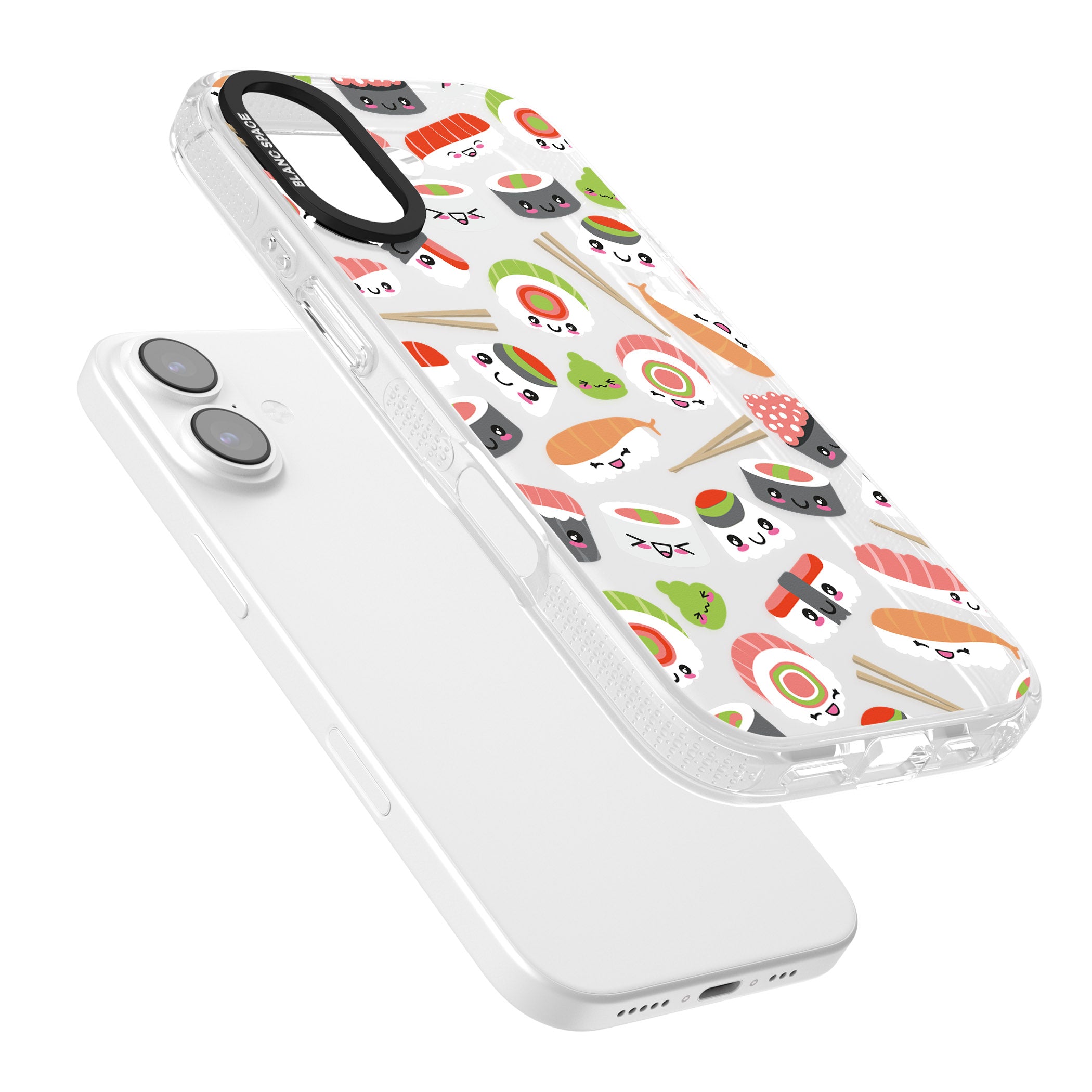 Kawaii Sushi Party iPhone 17 Impact Air Clear Phone Case Colours