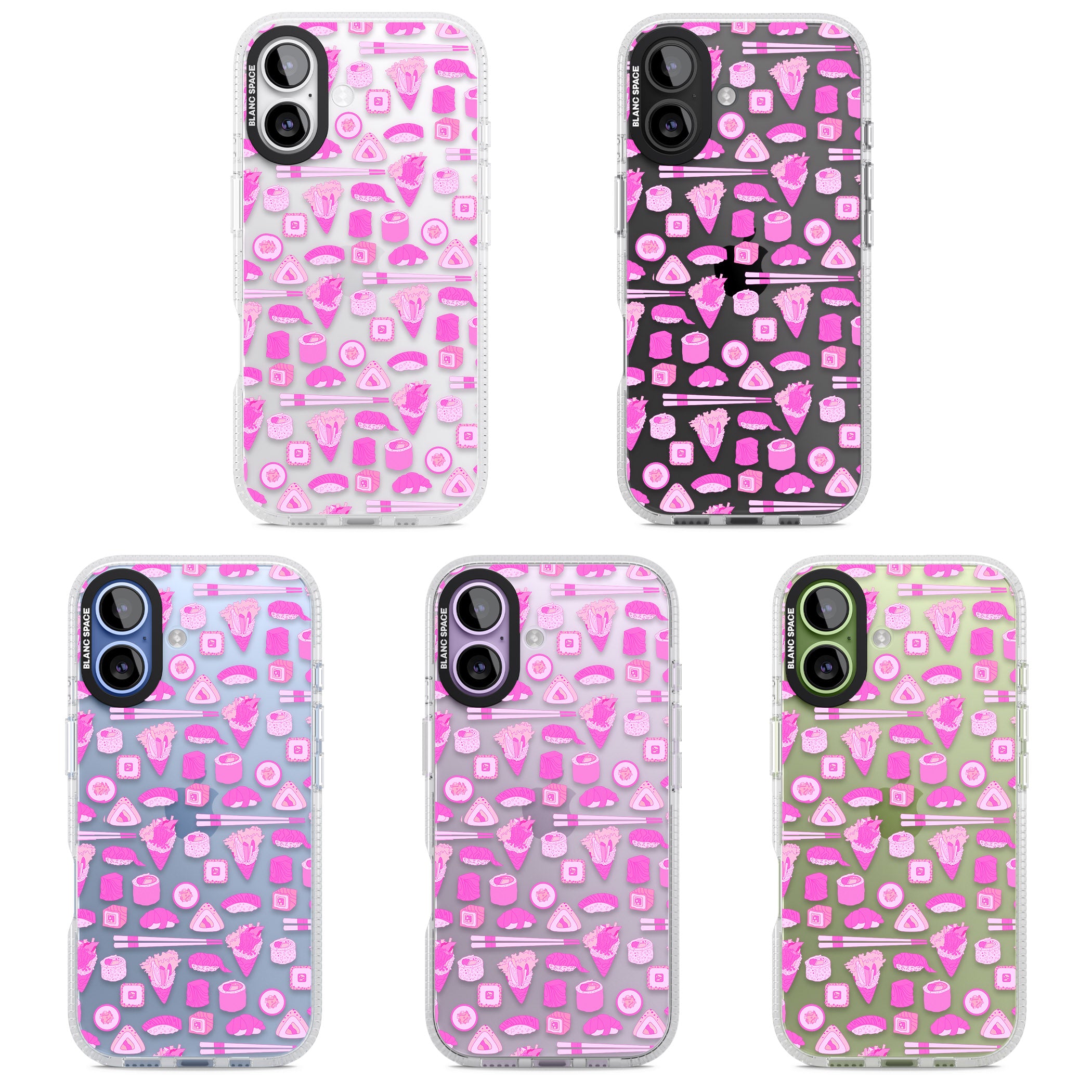 Pink Sushi Pop iPhone 17 Impact Air Clear Phone Case APT Impact Protection
