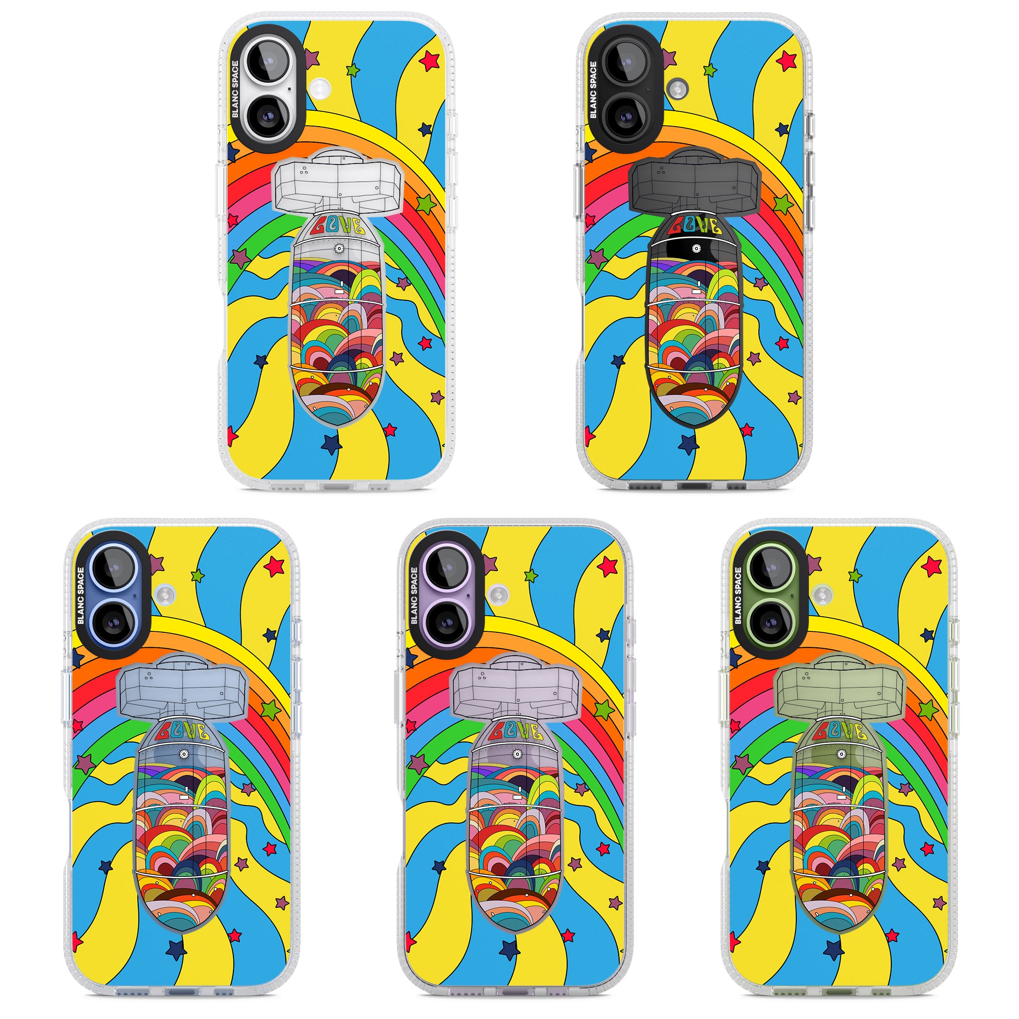 Love Bomb iPhone 17 Impact Air Clear Phone Case APT Impact Protection