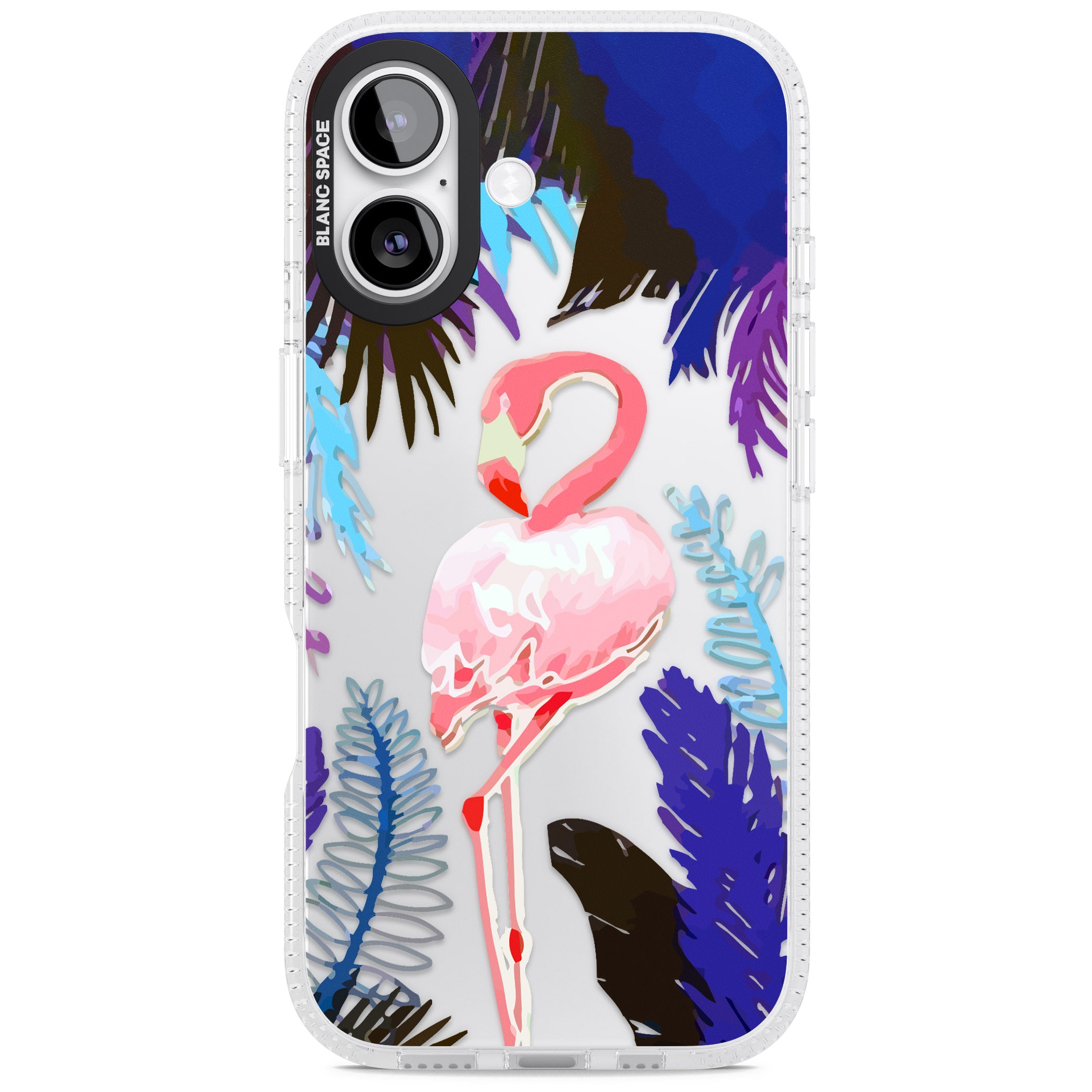 Tropical Flamingo iPhone 17 Impact Air Clear Phone Case
