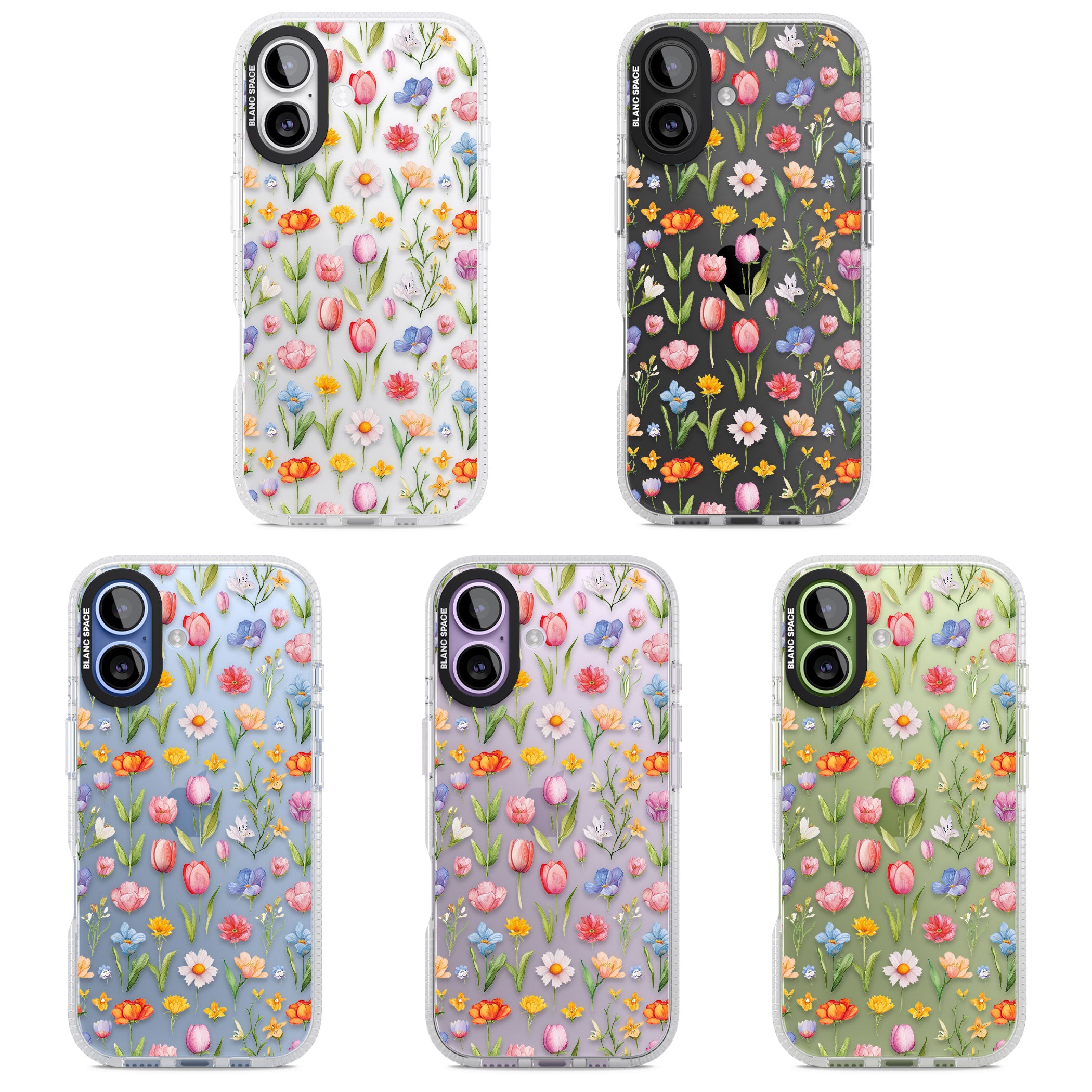 Small Flower Mix iPhone 17 Impact Air Clear Phone Case APT Impact Protection